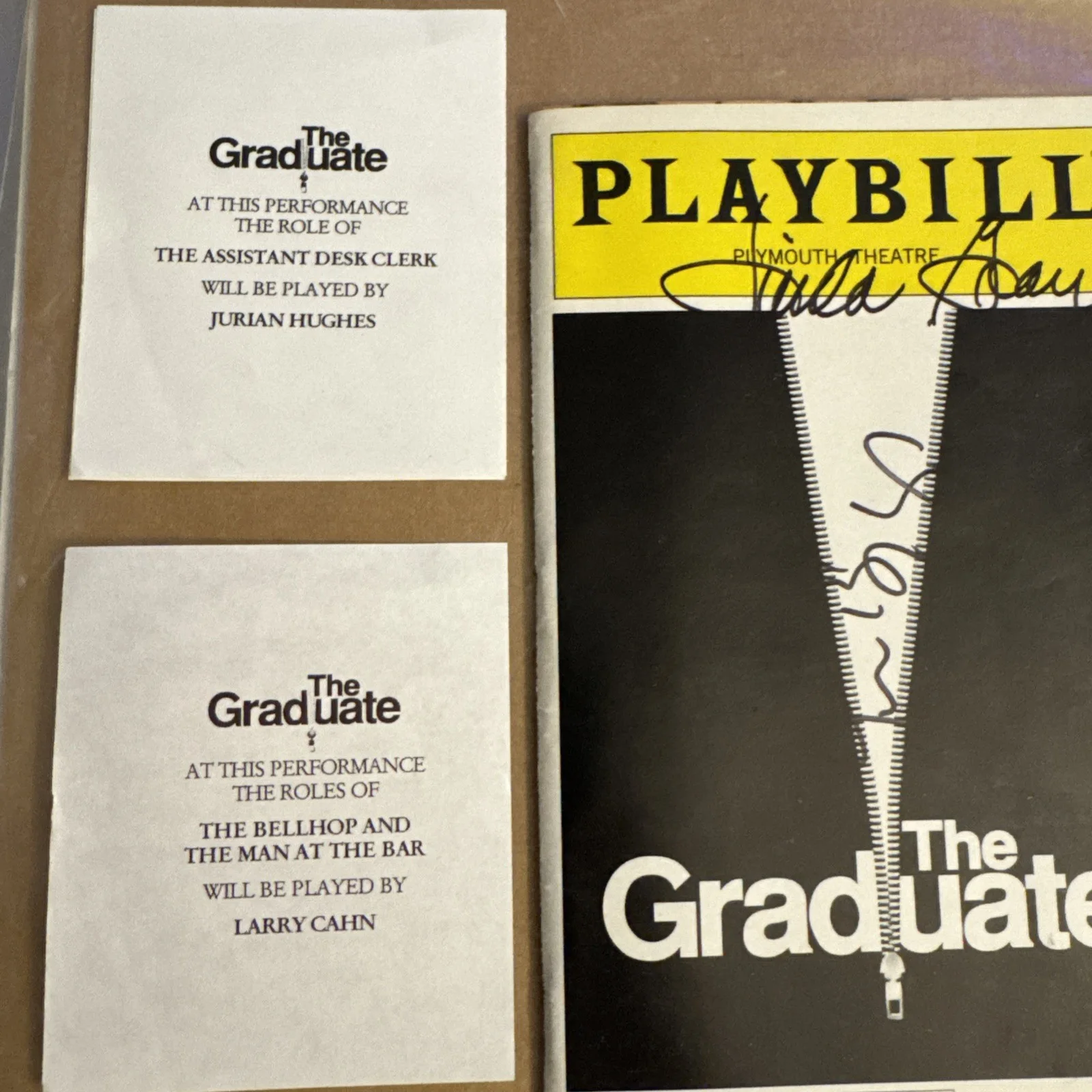 LINDA GRAY & JASON BIGGS THE GRADUATE Autographed SIGNED PLAYBILL September 2002, image 4