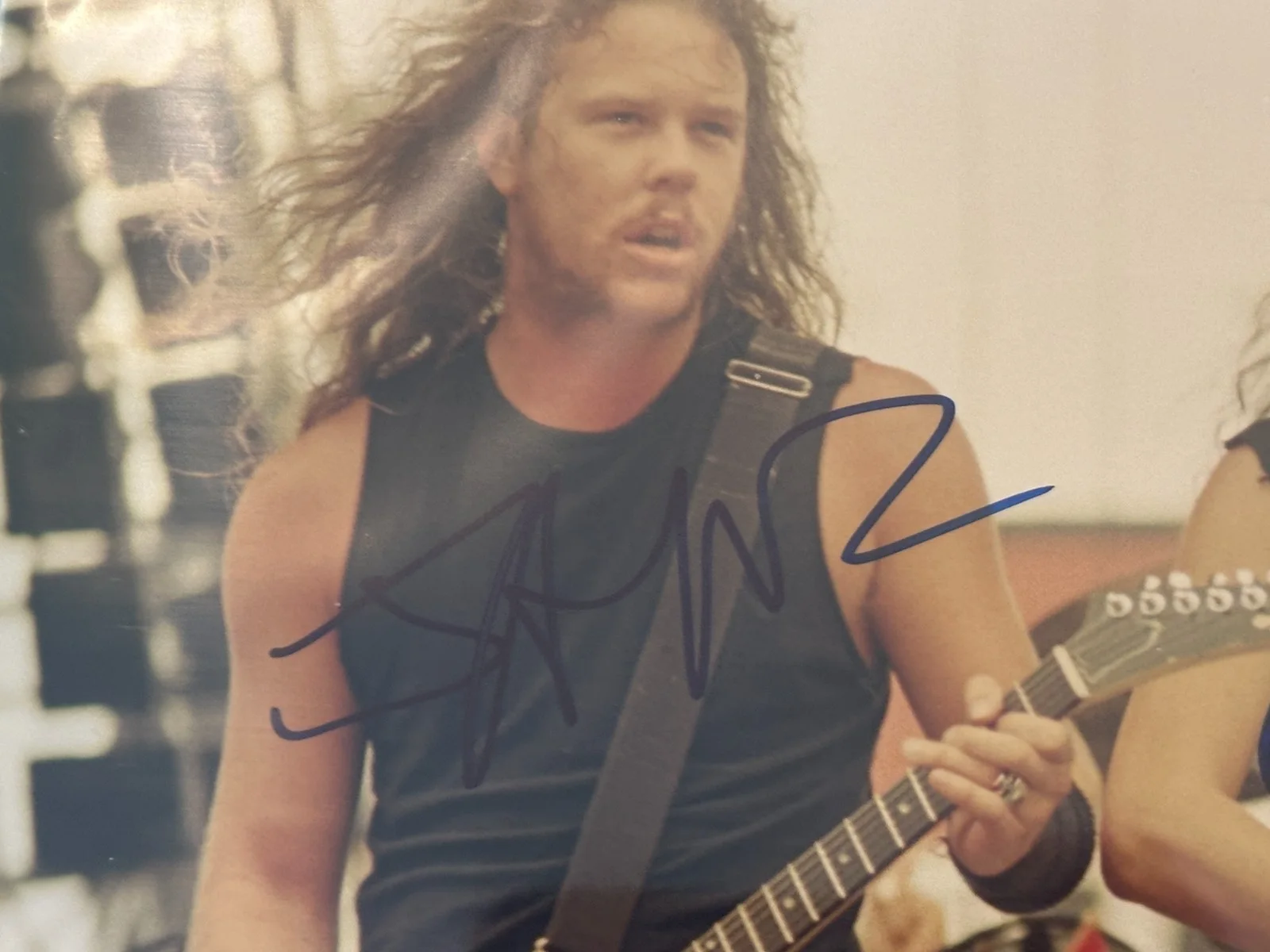JAMES HETFIELD & KIRK HAMMETT Signed METALLICA 8 X 10 PHOTO Beckett Encapsulated, изображение 2