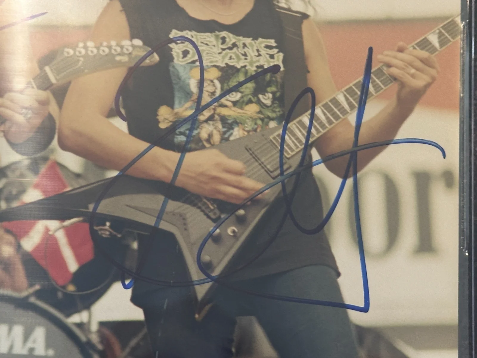JAMES HETFIELD & KIRK HAMMETT Signed METALLICA 8 X 10 PHOTO Beckett Encapsulated, изображение 3
