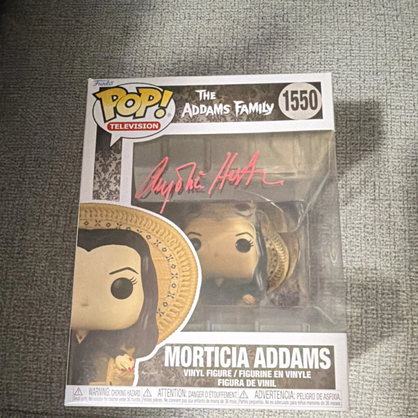 Cynthia HSA — Funko Pop Morticia Addams #1550 The Addams Family Signed SWAU Autographed Figure