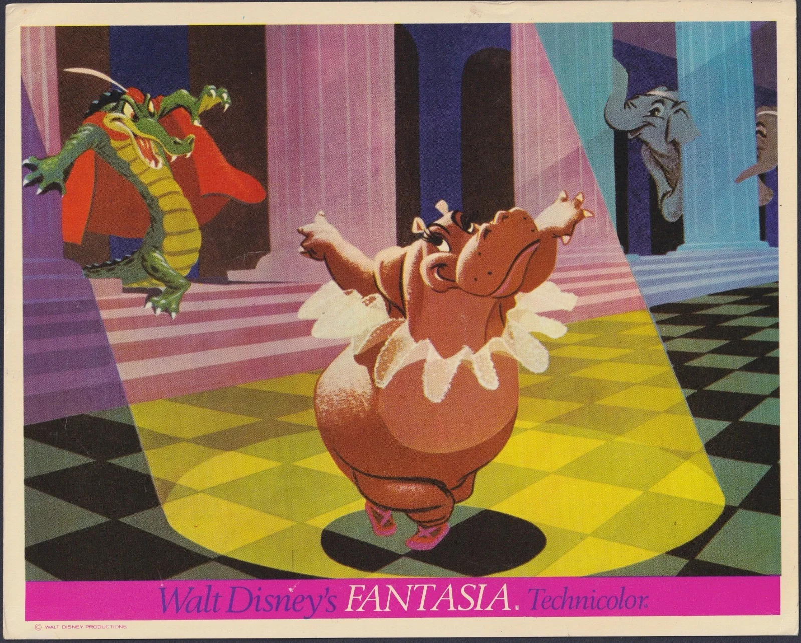 Fantasia 8x ORIGINAL UK FOH Lobby Cards Disney Mickey Mouse Early RR, изображение 4