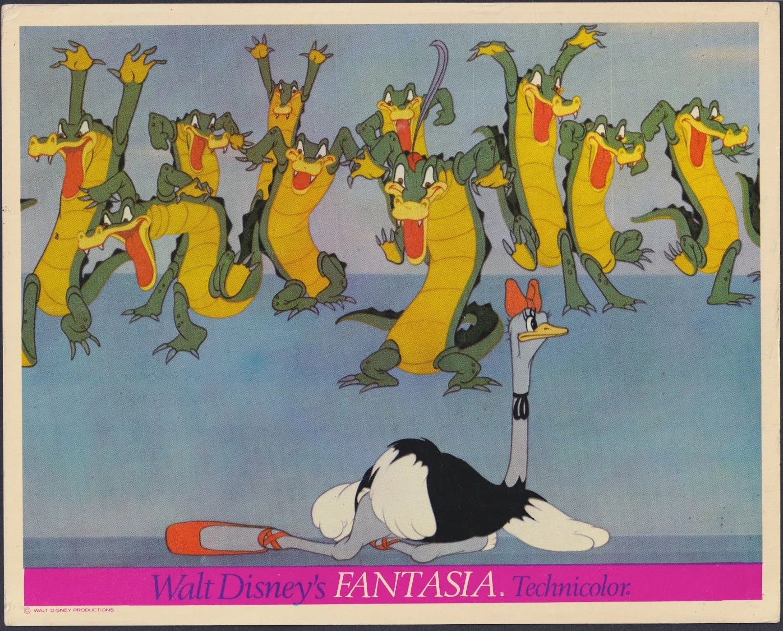 Fantasia 8x ORIGINAL UK FOH Lobby Cards Disney Mickey Mouse Early RR, изображение 5