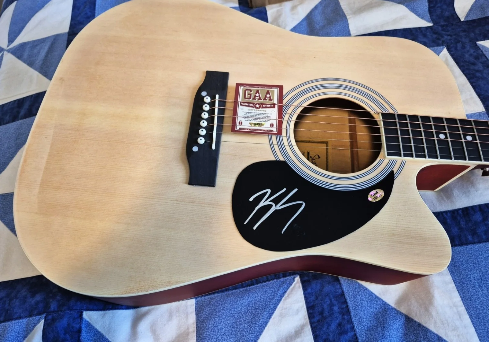 Kenny Chesney — Kenny Chesney Autographed Full Size Acoustic Guitar Country Music Icon GAA, изображение 2