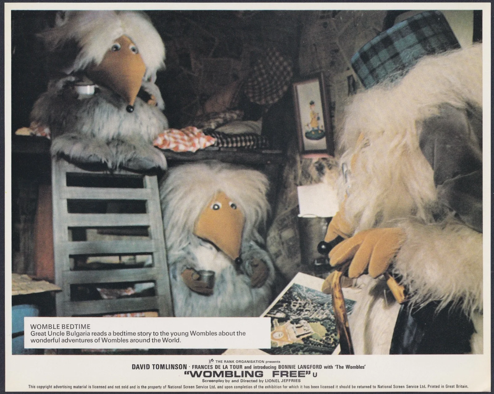 Wombling Free 8x ORIGINAL UK FOH Lobby Cards David Tomlinson de la Tour 1978, изображение 2