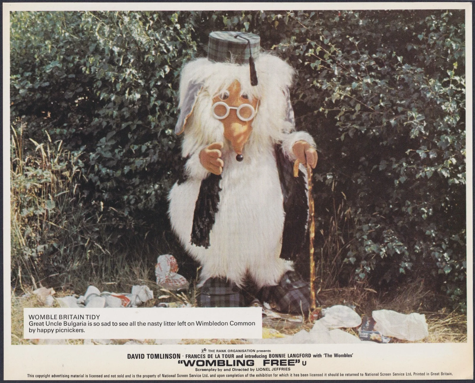 Wombling Free 8x ORIGINAL UK FOH Lobby Cards David Tomlinson de la Tour 1978, изображение 3