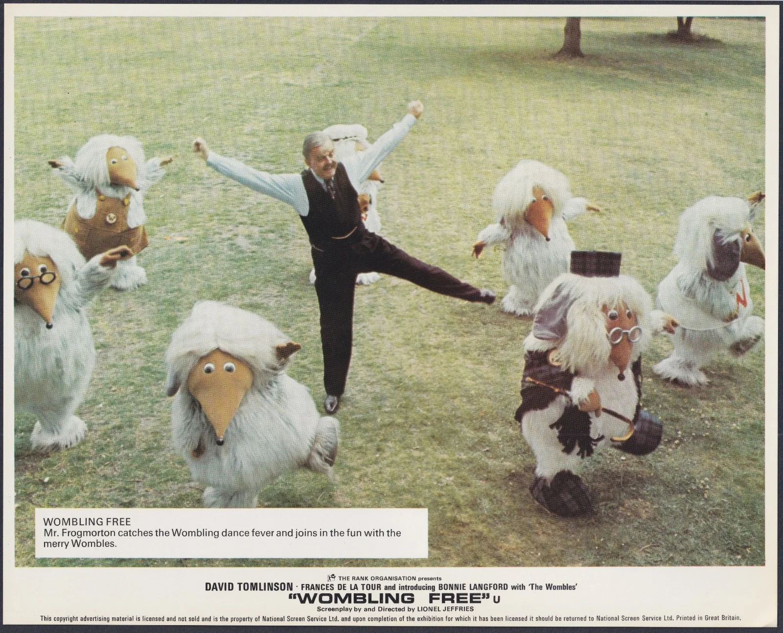 Wombling Free 8x ORIGINAL UK FOH Lobby Cards David Tomlinson de la Tour 1978, изображение 4