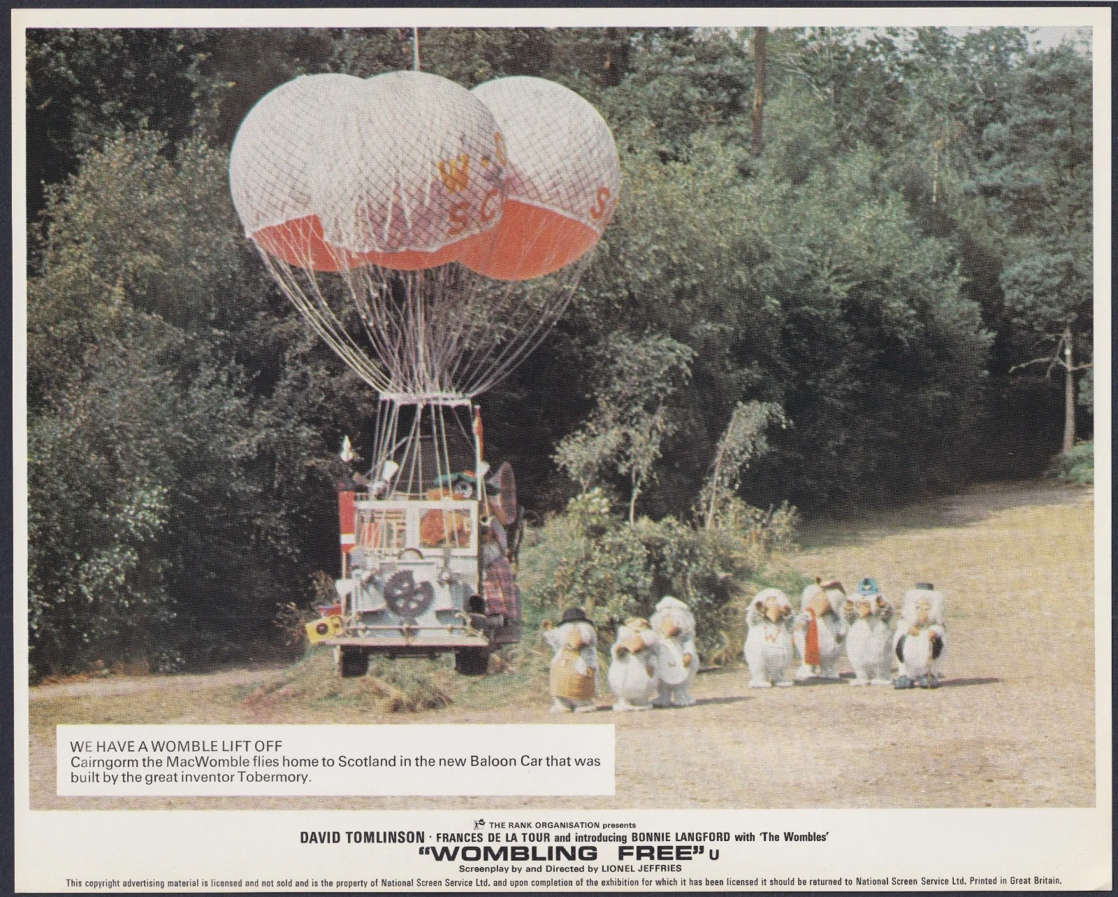 Wombling Free 8x ORIGINAL UK FOH Lobby Cards David Tomlinson de la Tour 1978, изображение 5
