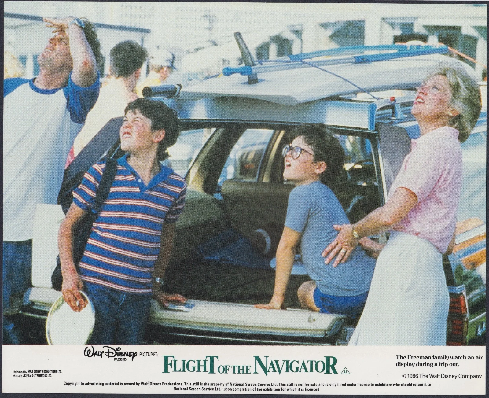 Flight of the Navigator 8x ORIGINAL UK FOH Lobby Cards Disney 1986, изображение 4