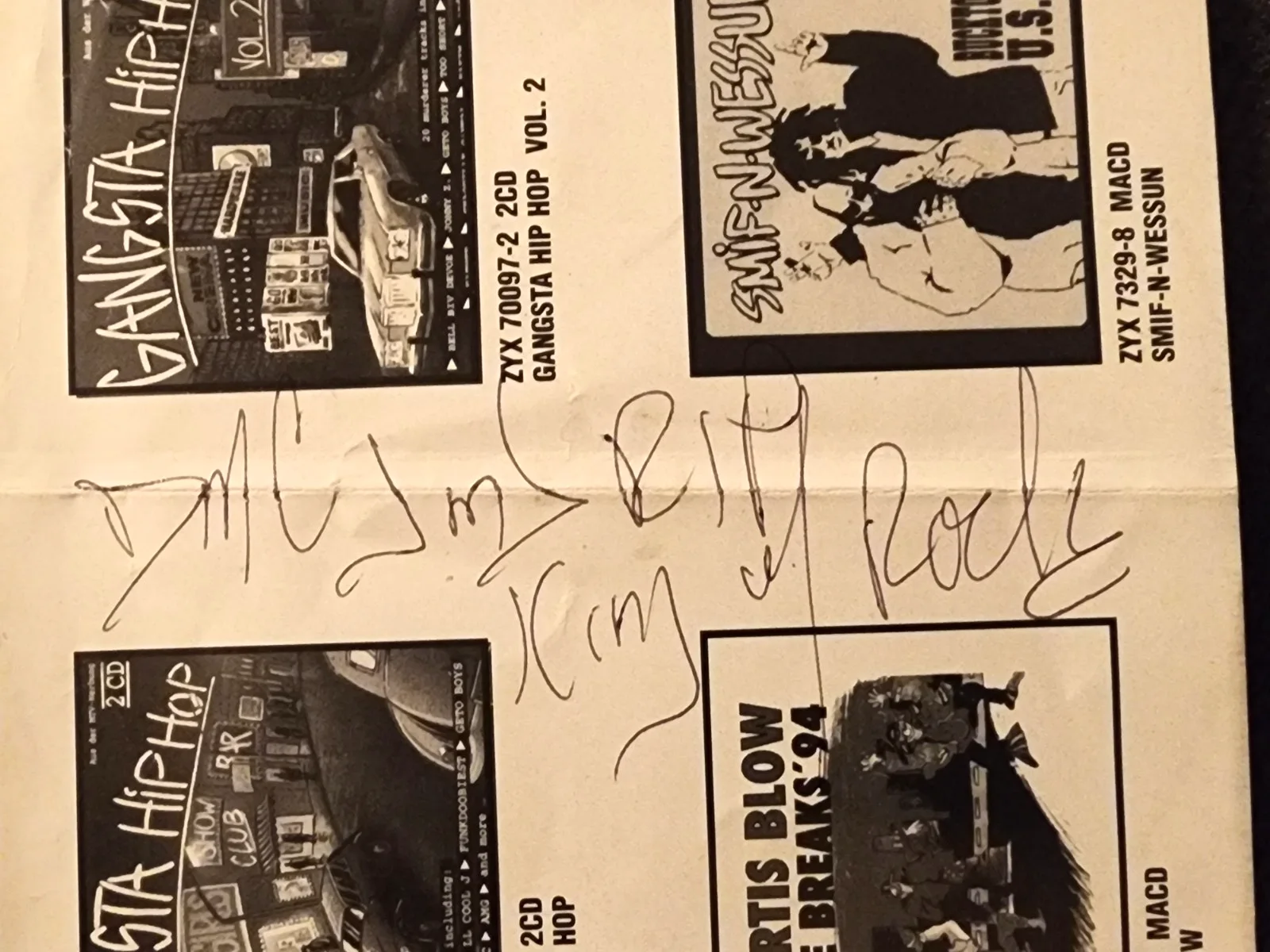 RUN DMC Signed Autograph Auto CD "JMJ RIP King of Rock" - Jam Master Jay JSA, image 2