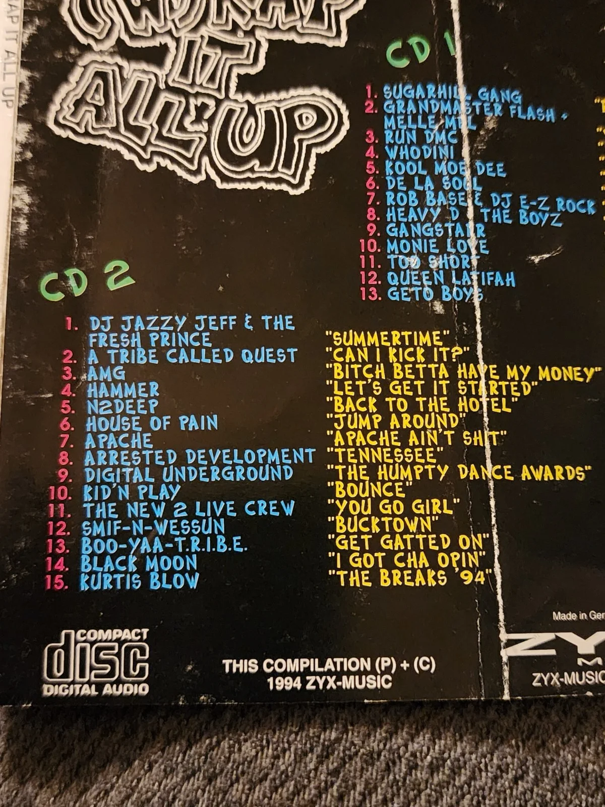 RUN DMC Signed Autograph Auto CD "JMJ RIP King of Rock" - Jam Master Jay JSA, image 5