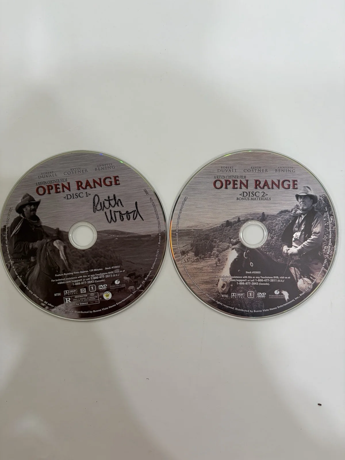 Ruth Wood — Open Range Original Autographed DVD Cover Signed by Ruth Wood, image 3