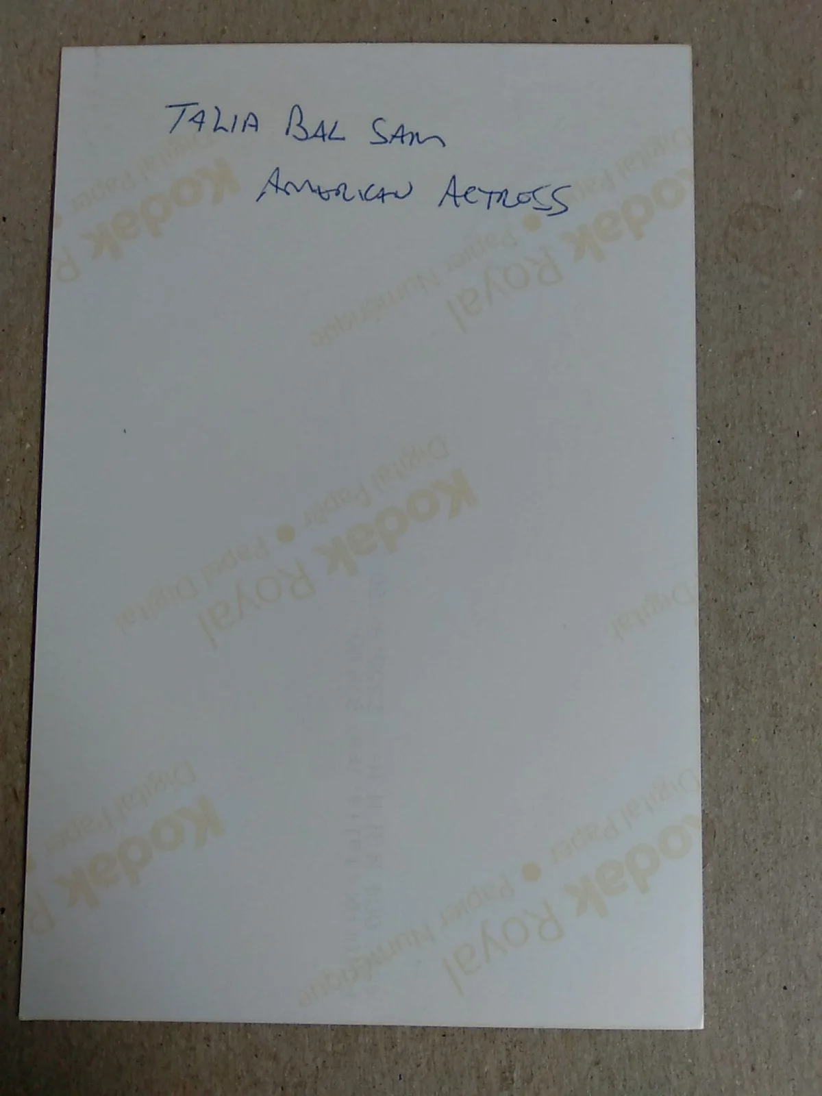 Talia Balsam American Actress Signed 6x4in Photo Autographed, image 4