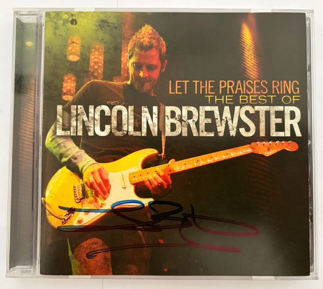Lincoln Brewster Let The Praises Ring Best Of Signed Autographed CD & Photo 2006, изображение 2