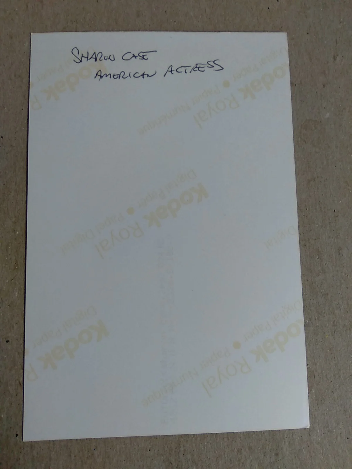 Sharon Case American Actress And Model Autographed 6x4 Photo Signed, image 3