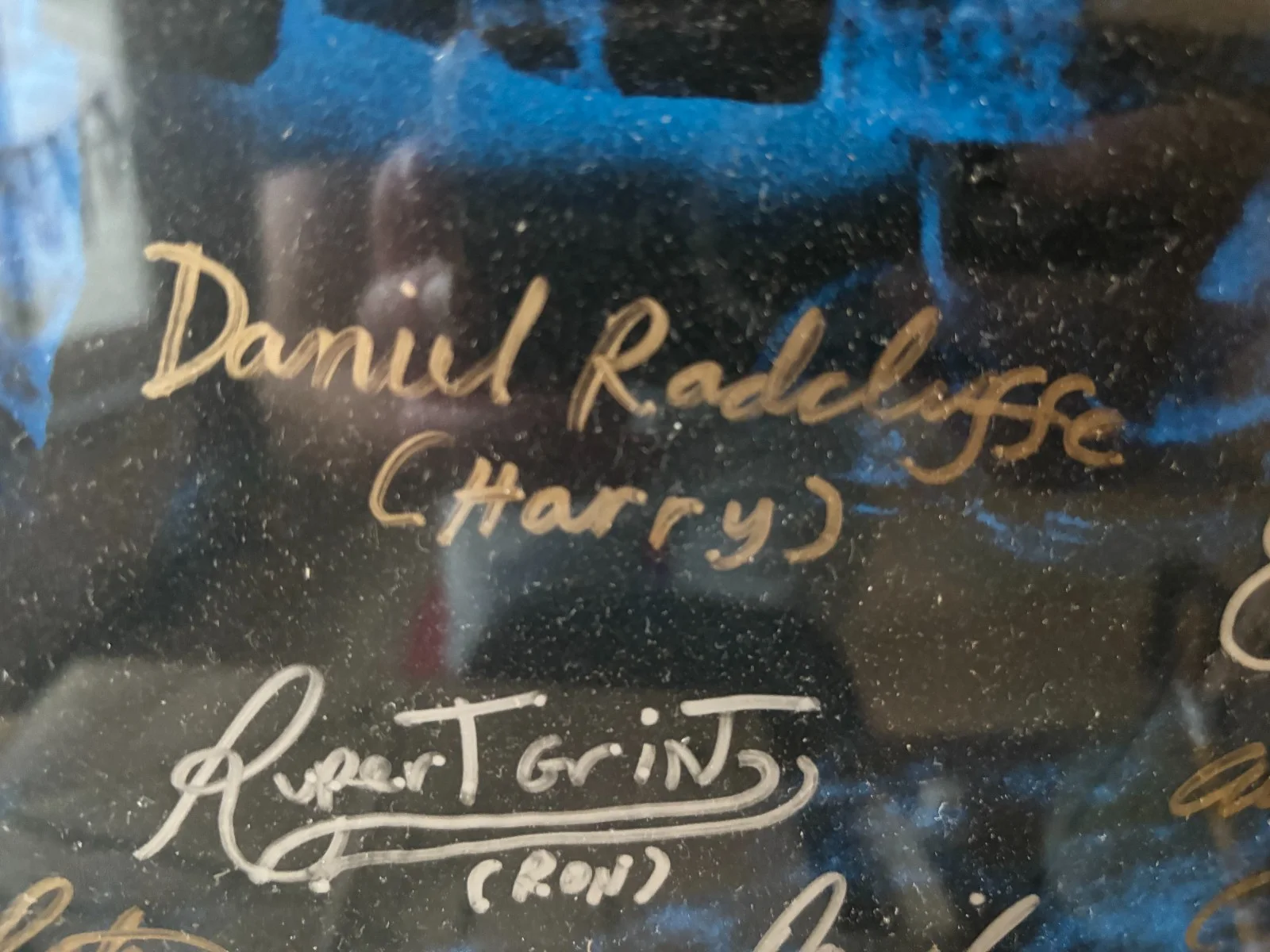 Daniel Radcliffe, Emma Watson, Rupert Grint, Alan Rickman, Maggie — Harry Potter Philosopher’s Stone Poster SIGNED Cast Radcliffe Watson Grint Rickm, image 3