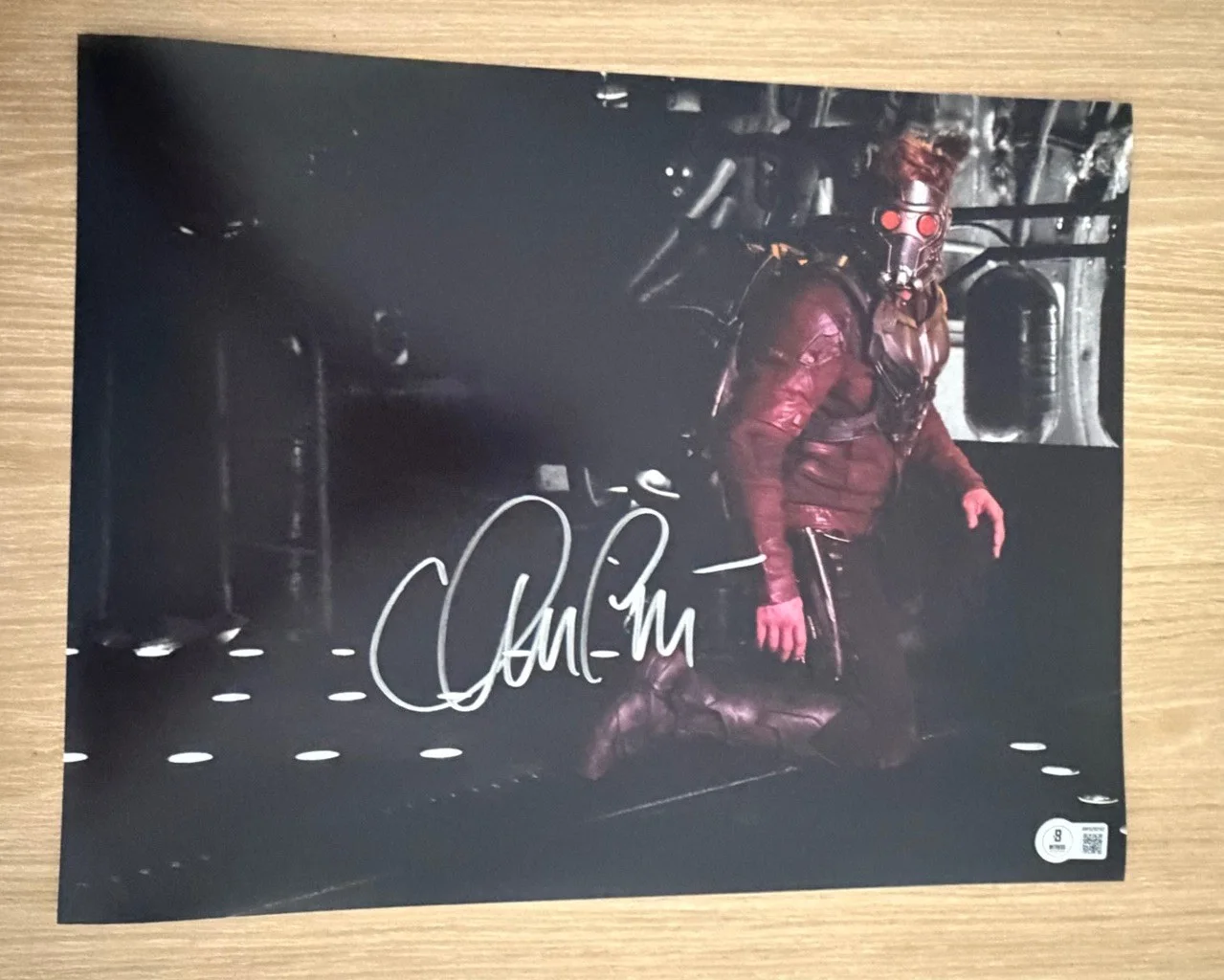 Chris Pratt — CHRIS PRATT SIGNED GUARDIANS OF THE GALAXY STAR LORD 11X14 PHOTO BECKETT BAS 3