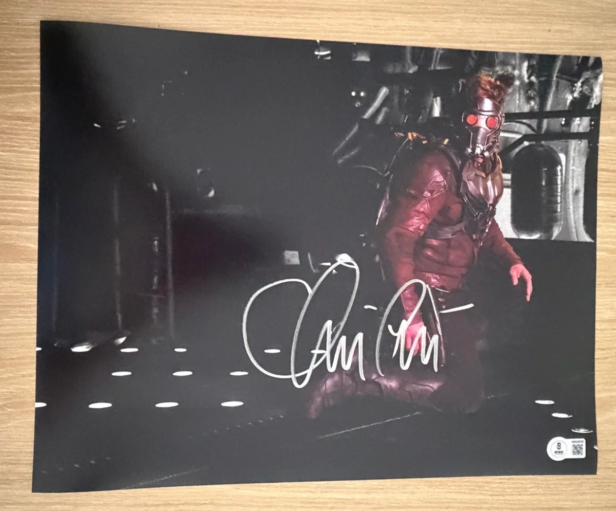 Chris Pratt — CHRIS PRATT SIGNED GUARDIANS OF THE GALAXY STAR LORD 11X14 PHOTO BECKETT BAS 2