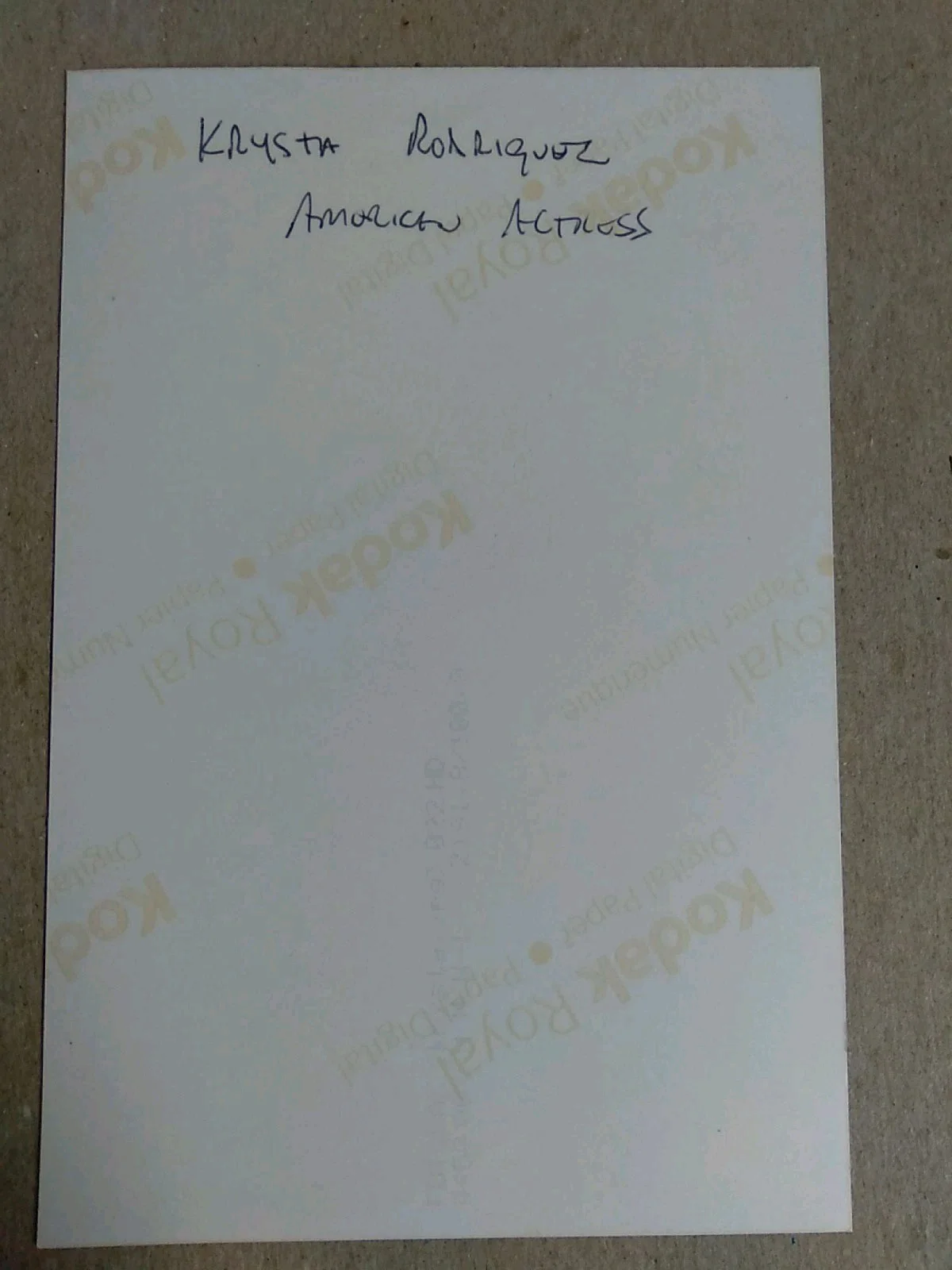 Krista Rodriguez American Actress And Singer Autographed 6x4 Photo Ana Vargas, изображение 4