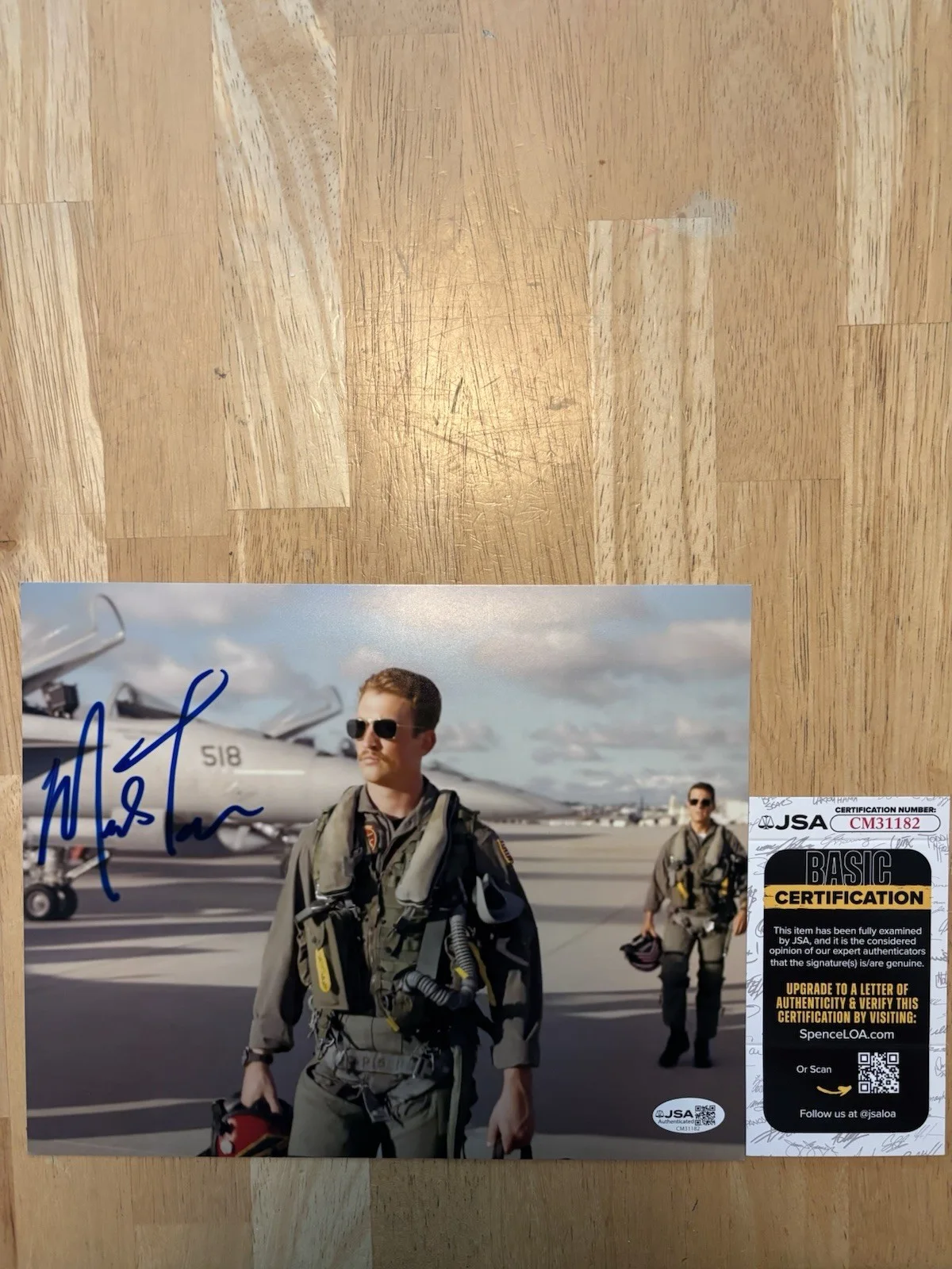 miles teller — Miles Teller Signed Autographed 8x10 Top Gun Photo. JSA Coa