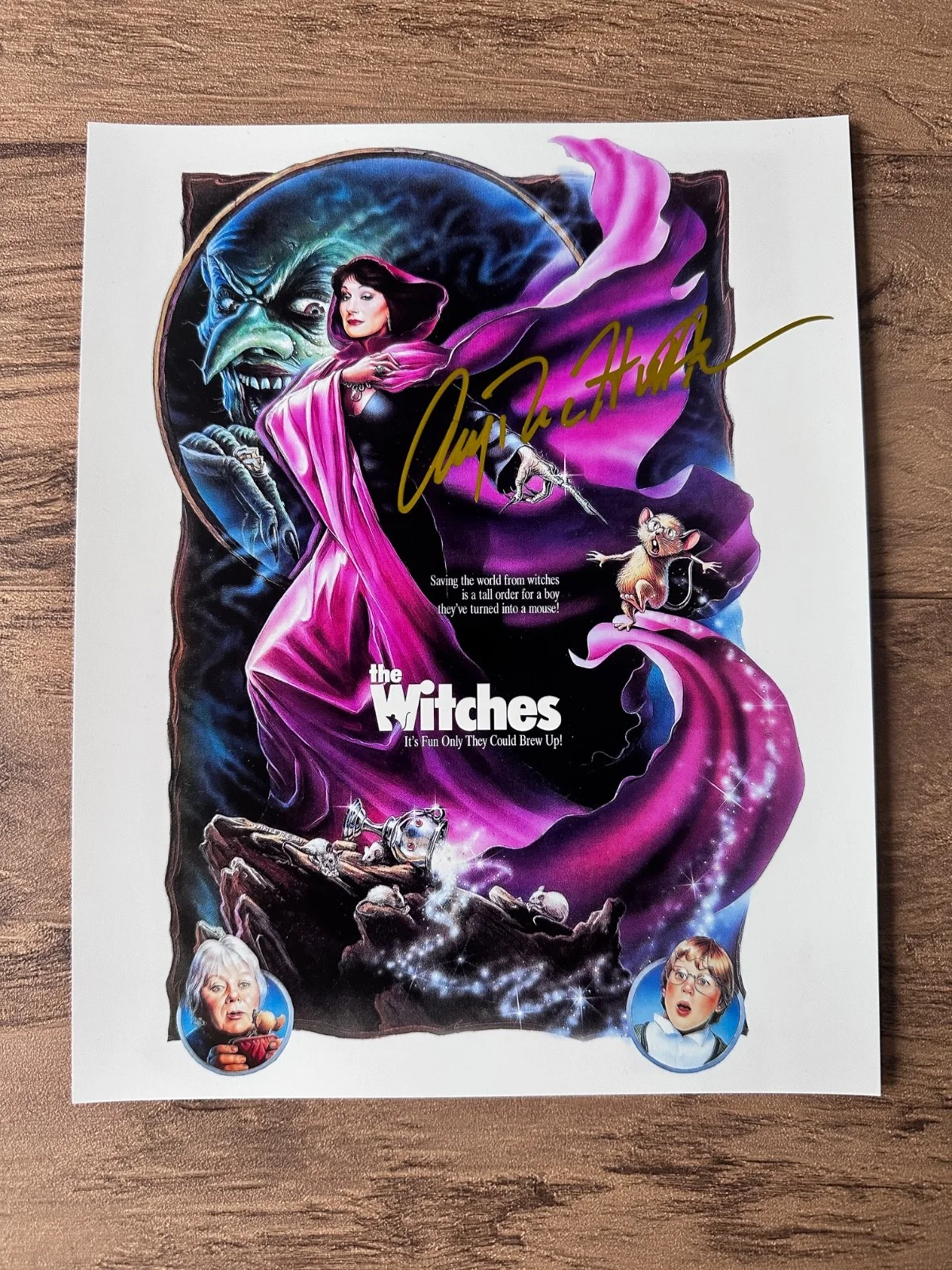 Pitt, Waltz, Kruger — The Witches Signed 8×10 Movie Photo
