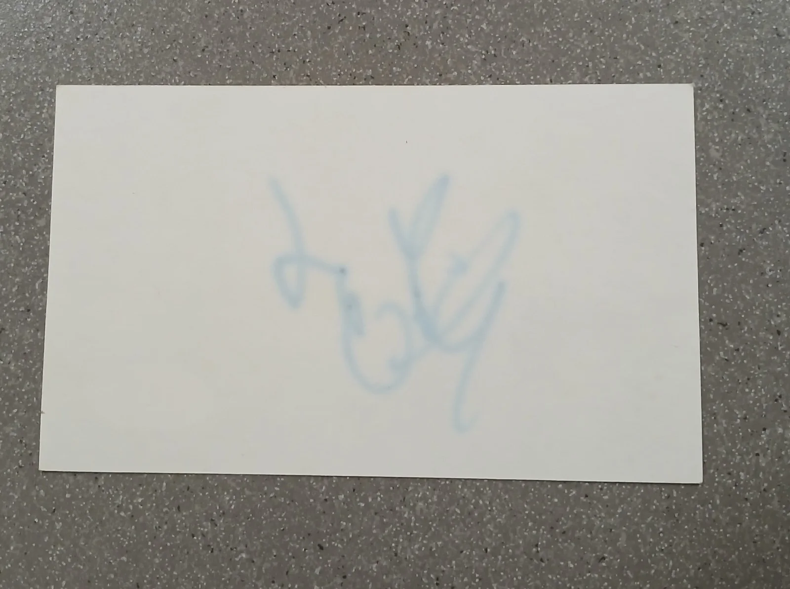 Mariah Carey Signed 3×5 Plain Index Card. JSA COA CF11519, image 3