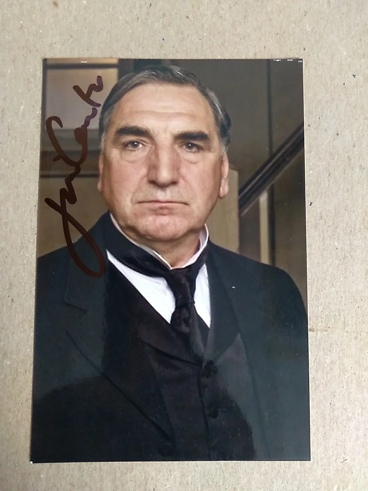 Jim Carter Actor Autographed Signed 6x4in Photo Mr Carson ( Downton Abbey ), изображение 2