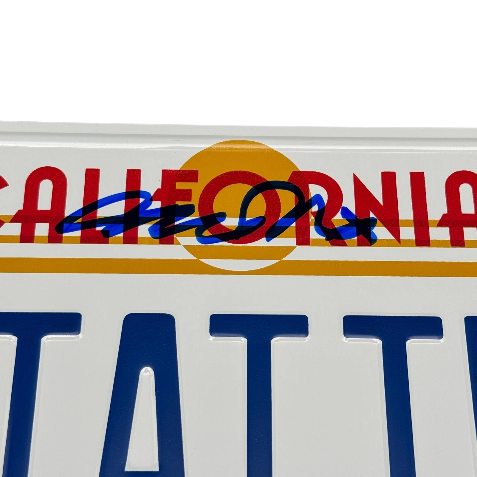 Michael J Fox — Michael J Fox Signed OUTATIME License Plate Back to the Future Beckett COA!, image 2