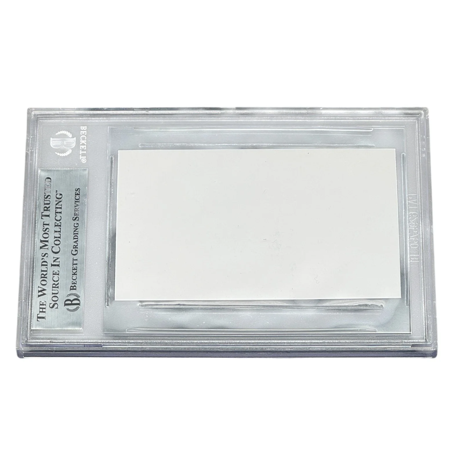 Christian Bale — Christian Bale Signed American Psycho Business Card Autograph Beckett Slabbed, image 2