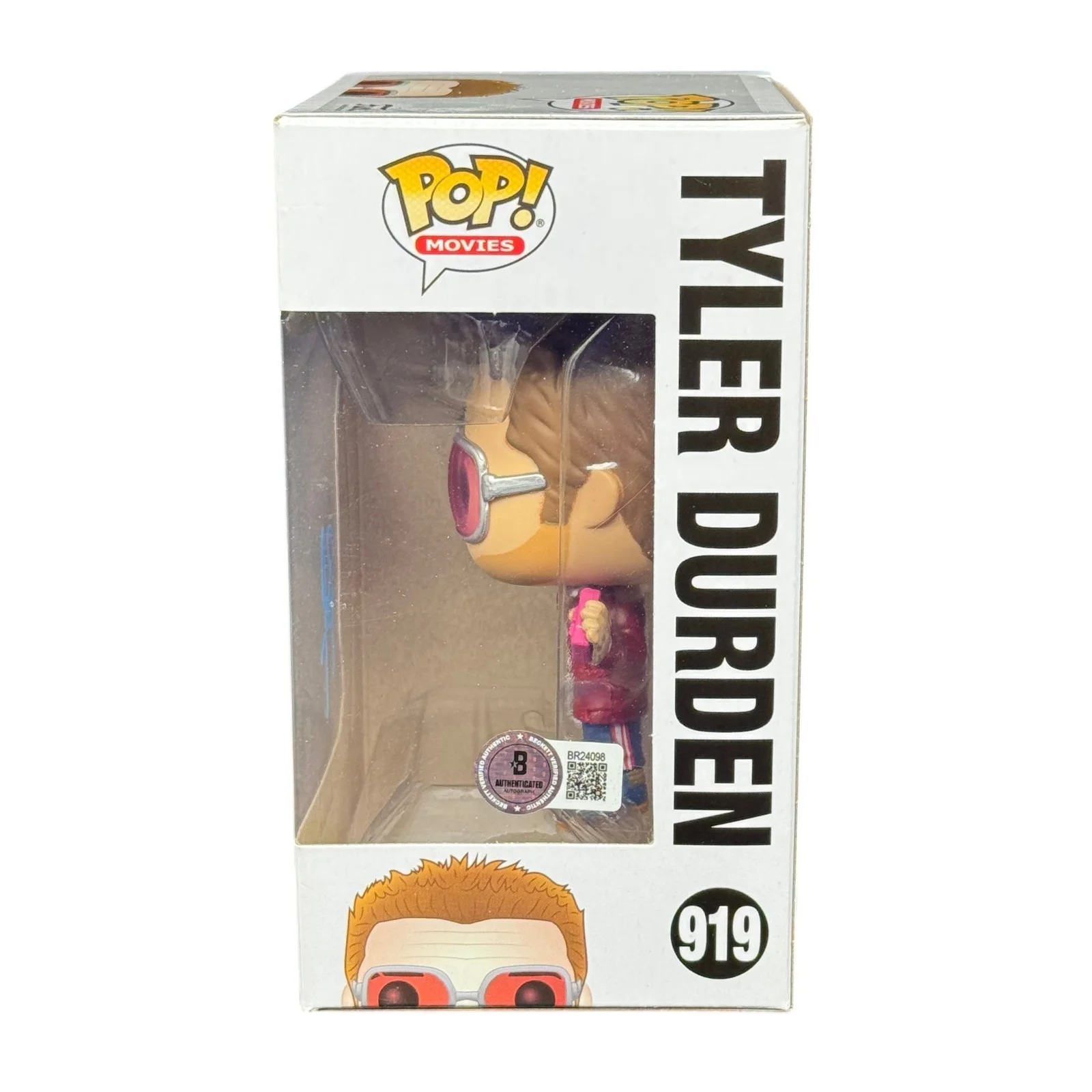 Brad Pitt — Brad Pitt Signed Fight Club Tyler Durden Funko Pop 919 Beckett Autograph, image 2