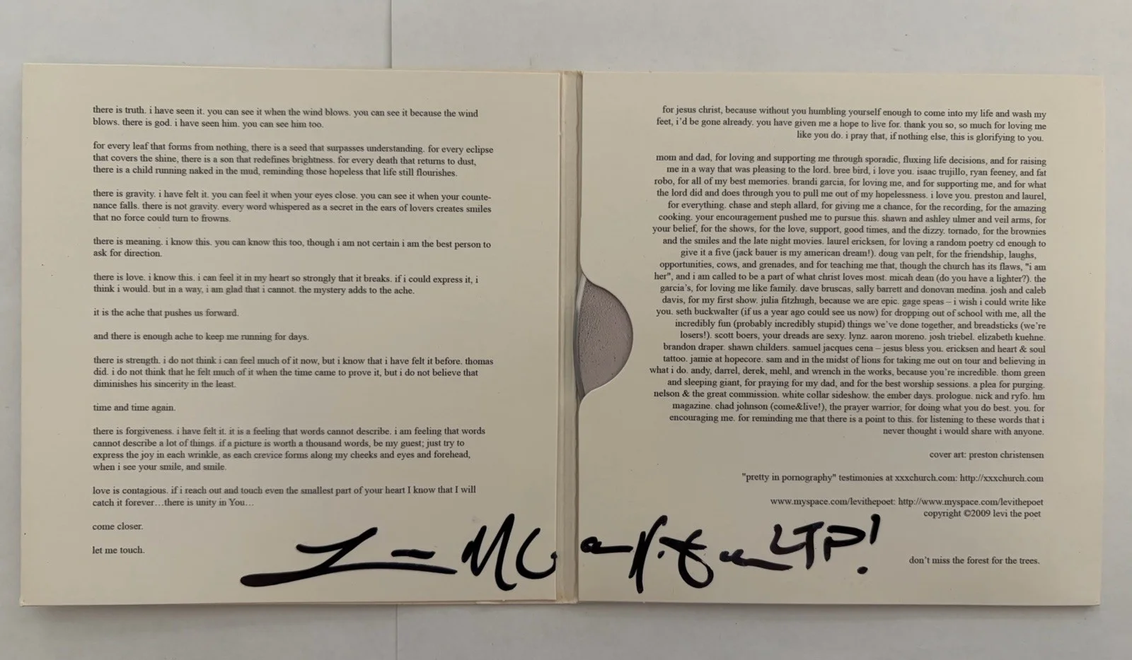Levi The Poet Werewolves Signed Autographed CD 2009 Spoken Word Macallister VG, изображение 3