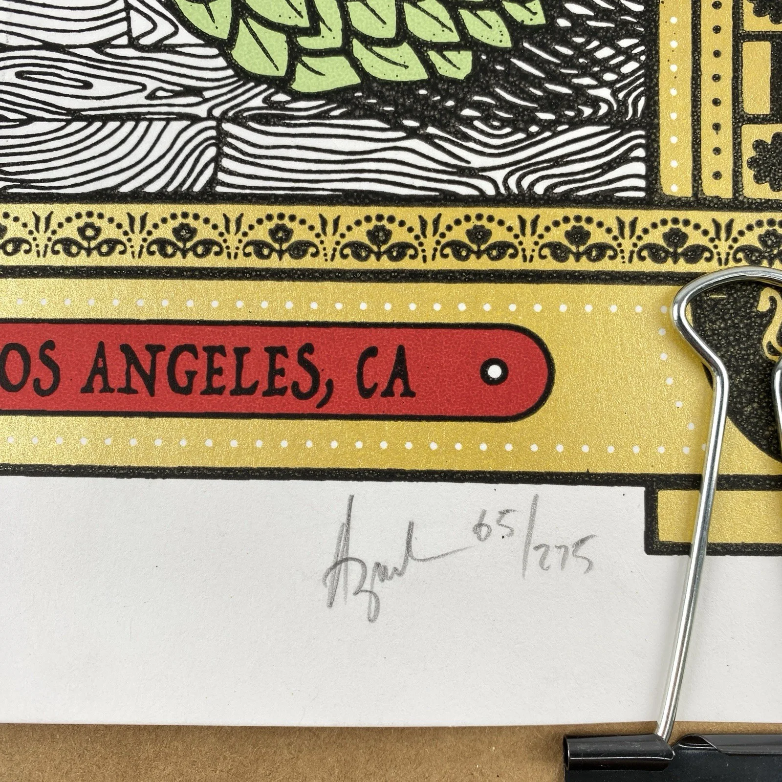 Trey Anastasio Walt Disney Concert Hall LA CA 2018 Signed Tour Poster 65/275 LTD, изображение 2