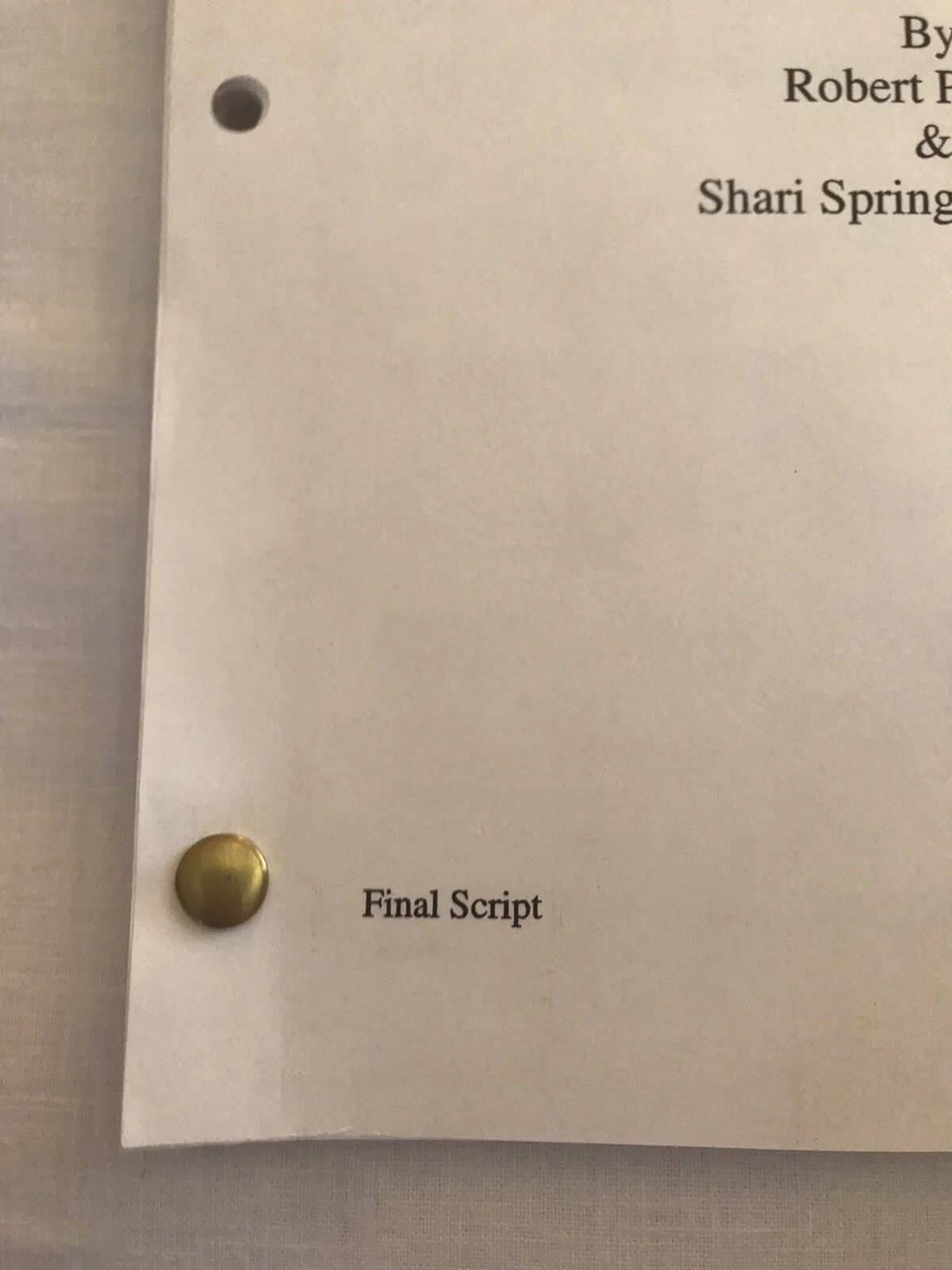 AMERICAN SPLENDOR Final Movie Script 2003, image 2