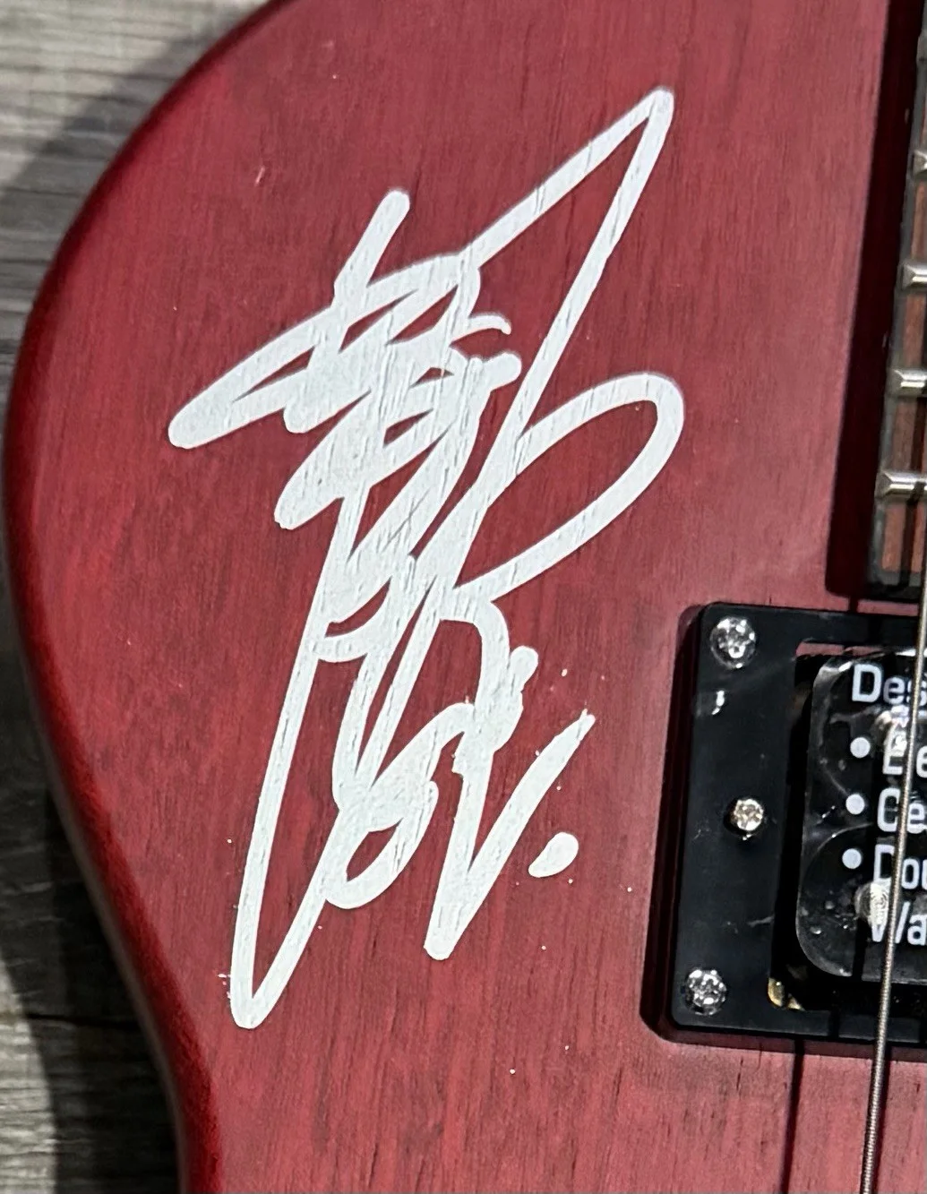 Cheap Trick Signed Guitar Robin Zander Tom P & Rick Nielsen Autographed Guitar, image 3