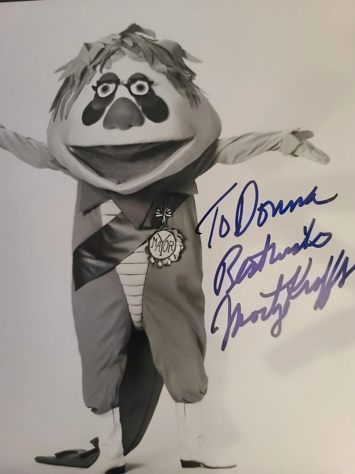 Marty Krofft hand signed H R Puffnstuff picture 8 X 10, изображение 3