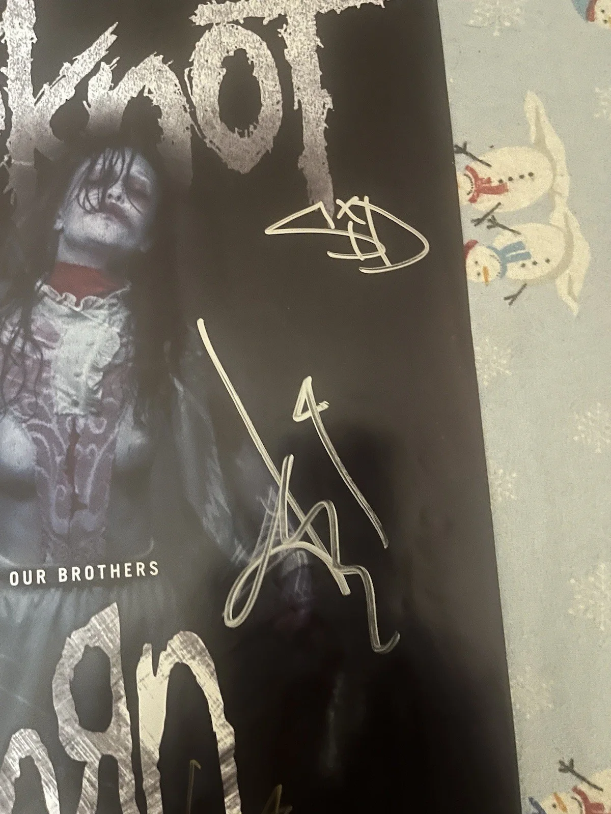 Slipknot AUTOGRAPHED Our Brothers Korn King 810 Concert Poster Prepare For Hell, изображение 3