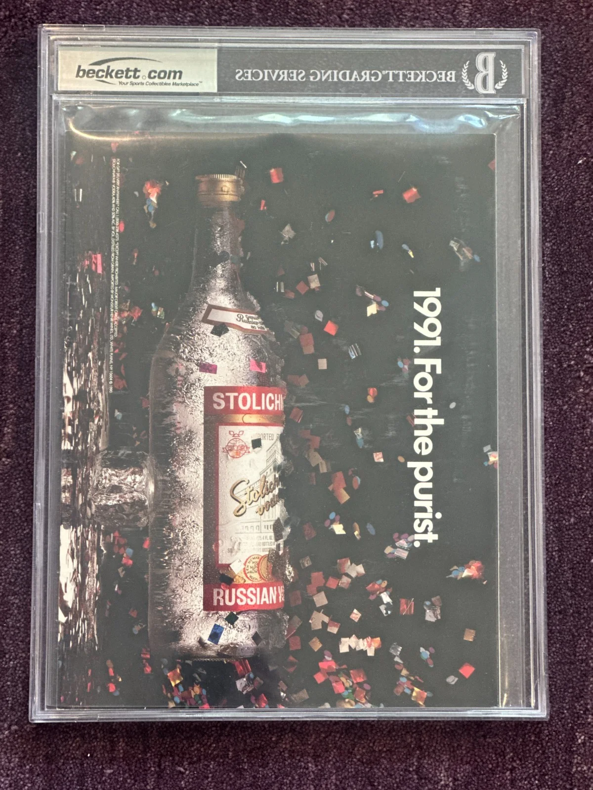 ROBERT DE NIRO — ROBERT DE NIRO Signed Jan 1991 GQ Magazine BAS Beckett & Encapsulated NO Label, изображение 4