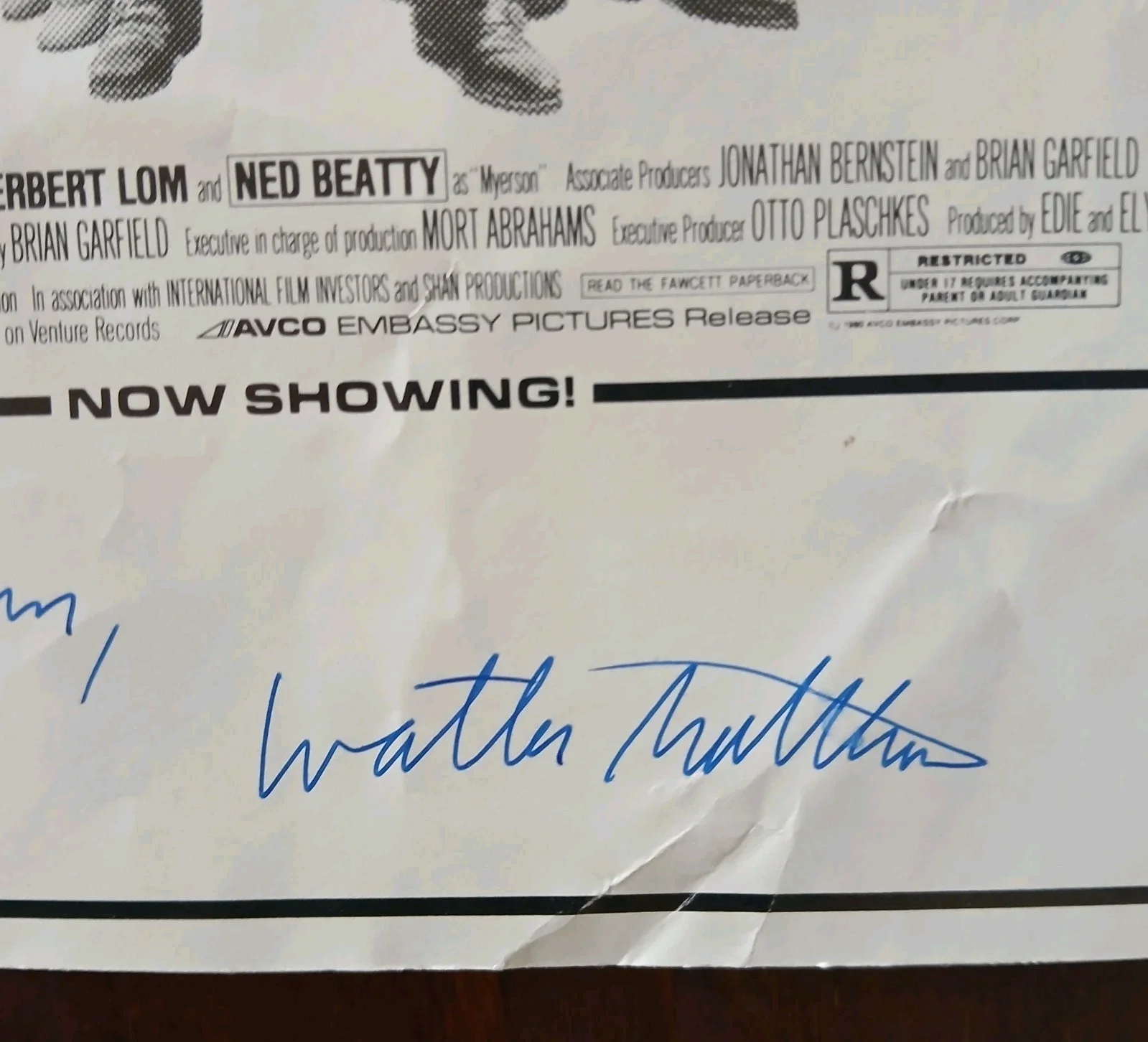 walter matthau — walter matthau vtg signed hopscotch movie ad slick grumpy old men actor, изображение 3