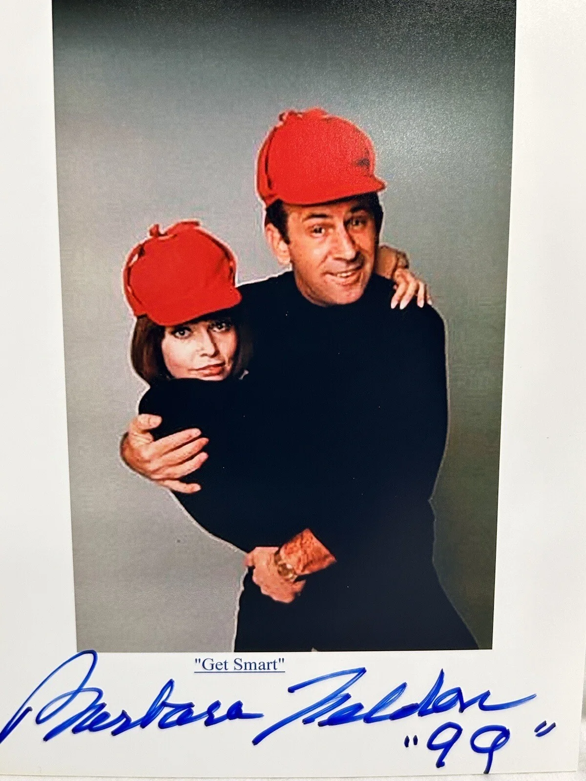 Barbara Feldon as Agent 99 — Barbara Feldon w Don Adams Get Smart as Agent 99 Colored Picture 4 x 6” Signed, изображение 2