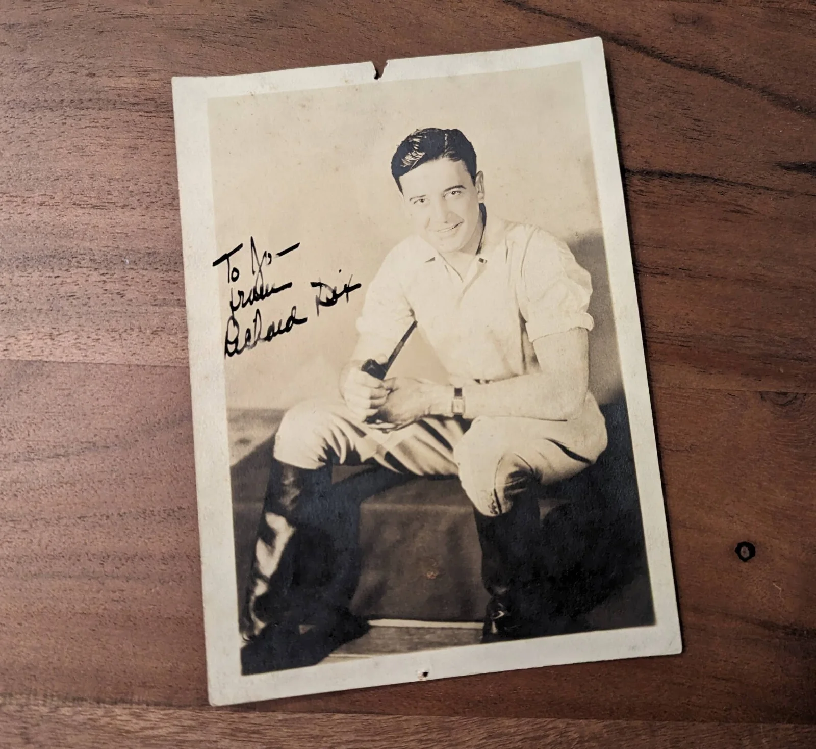 Richard Dix — 1920s Hand Signed RICHARD DIX Silent Film Movie Actor Photograph 5x7 Inscribed