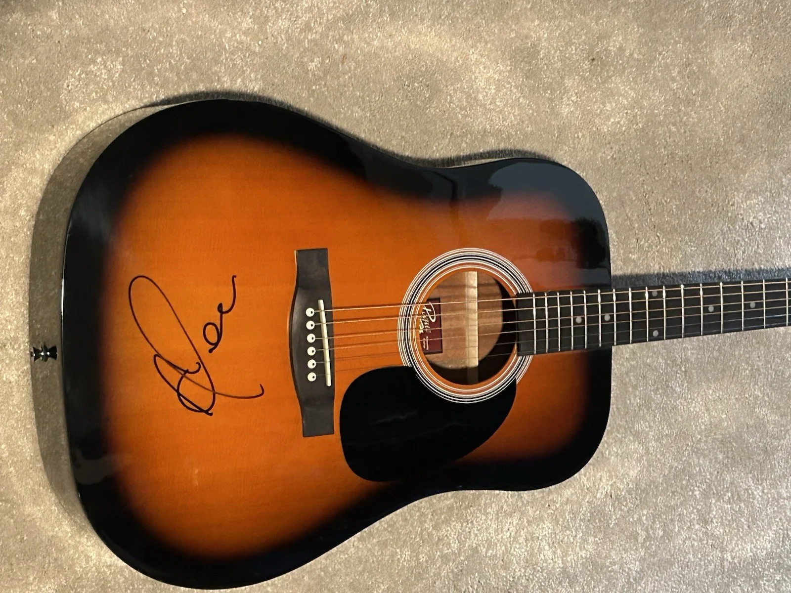Amos Lee Signed Guitar Autographed Acoustic, image 2