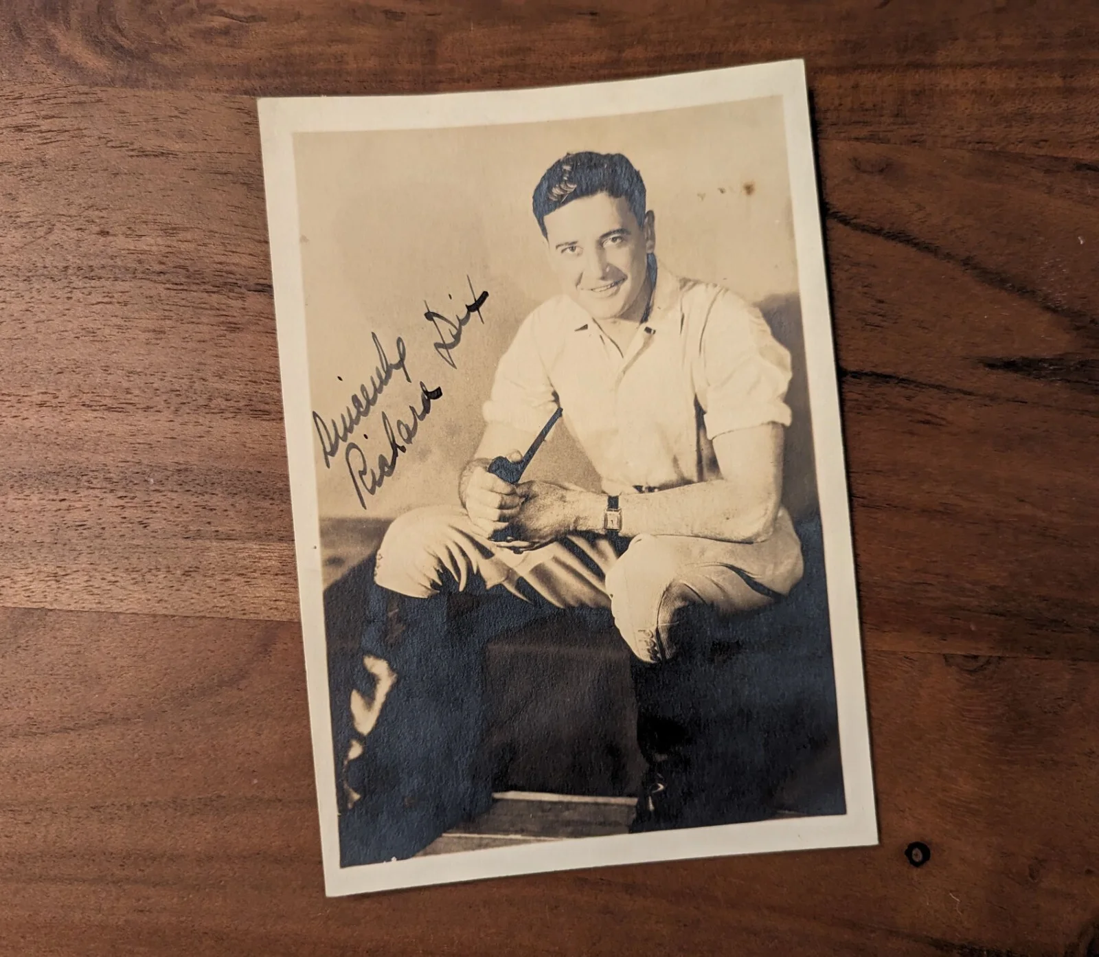Richard Dix — 1920s Hand Signed RICHARD DIX Silent Film Movie Actor Fan Photograph 5x7