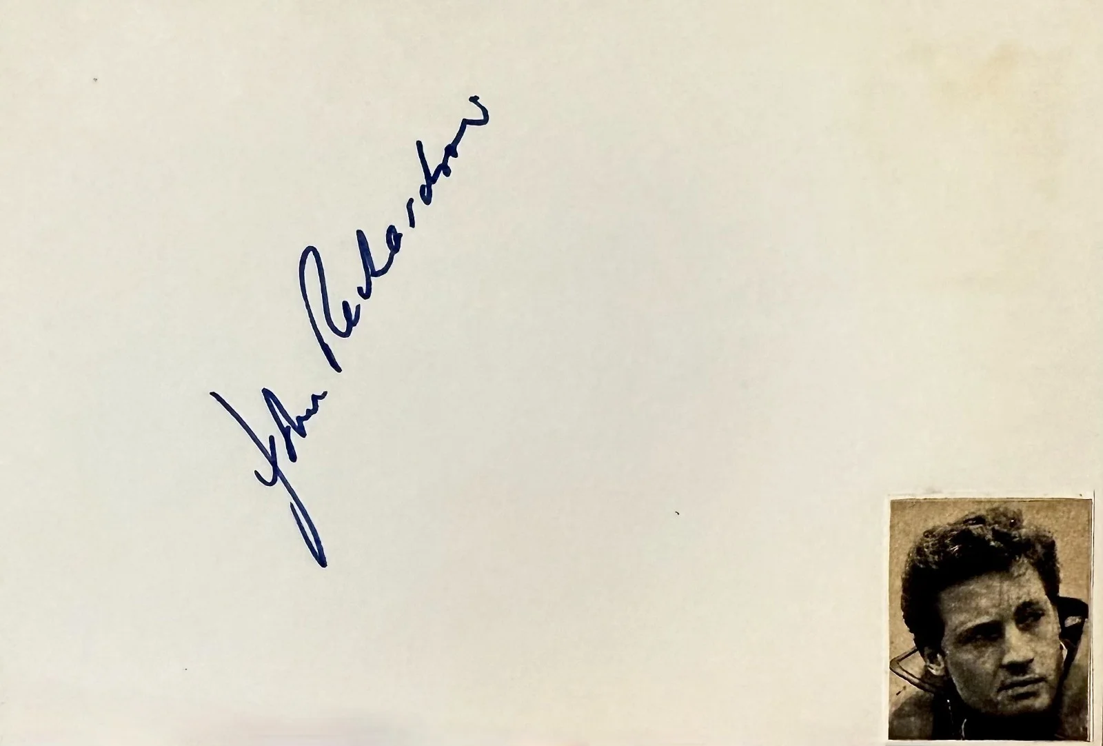 John Richardson — JOHN RICHARDSON Signed Autographed 4"x 6" INDEX CARD One Million Years B.C. SHE, image 3