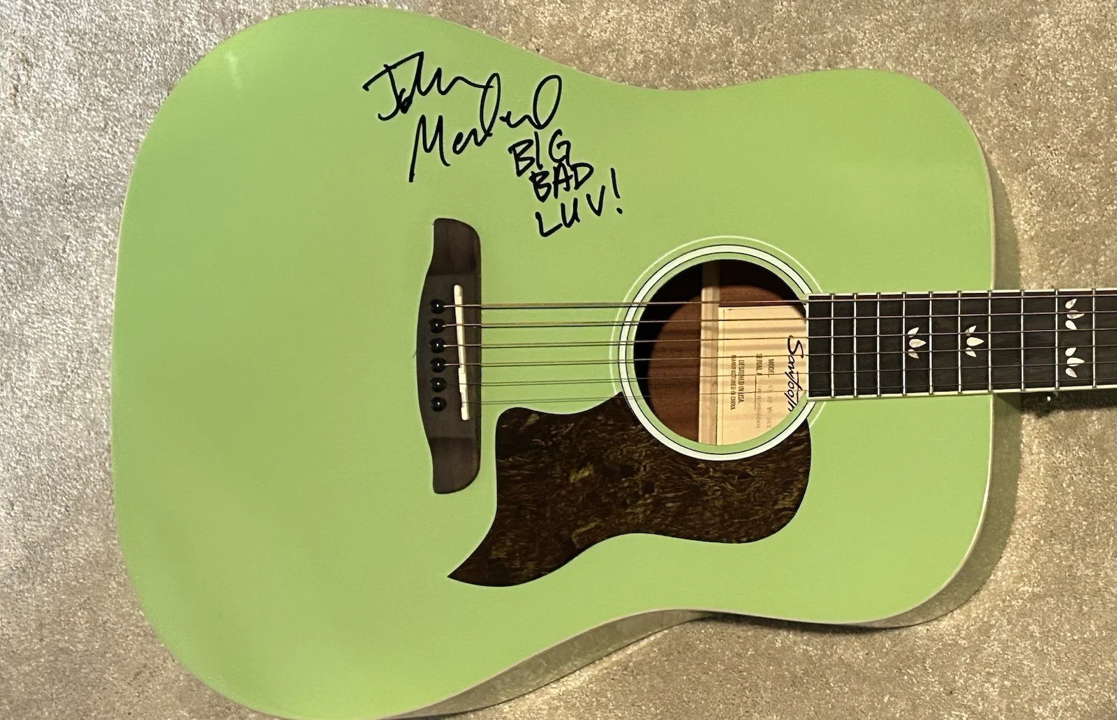 John Moreland Signed Guitar Autographed Acoustic, image 2