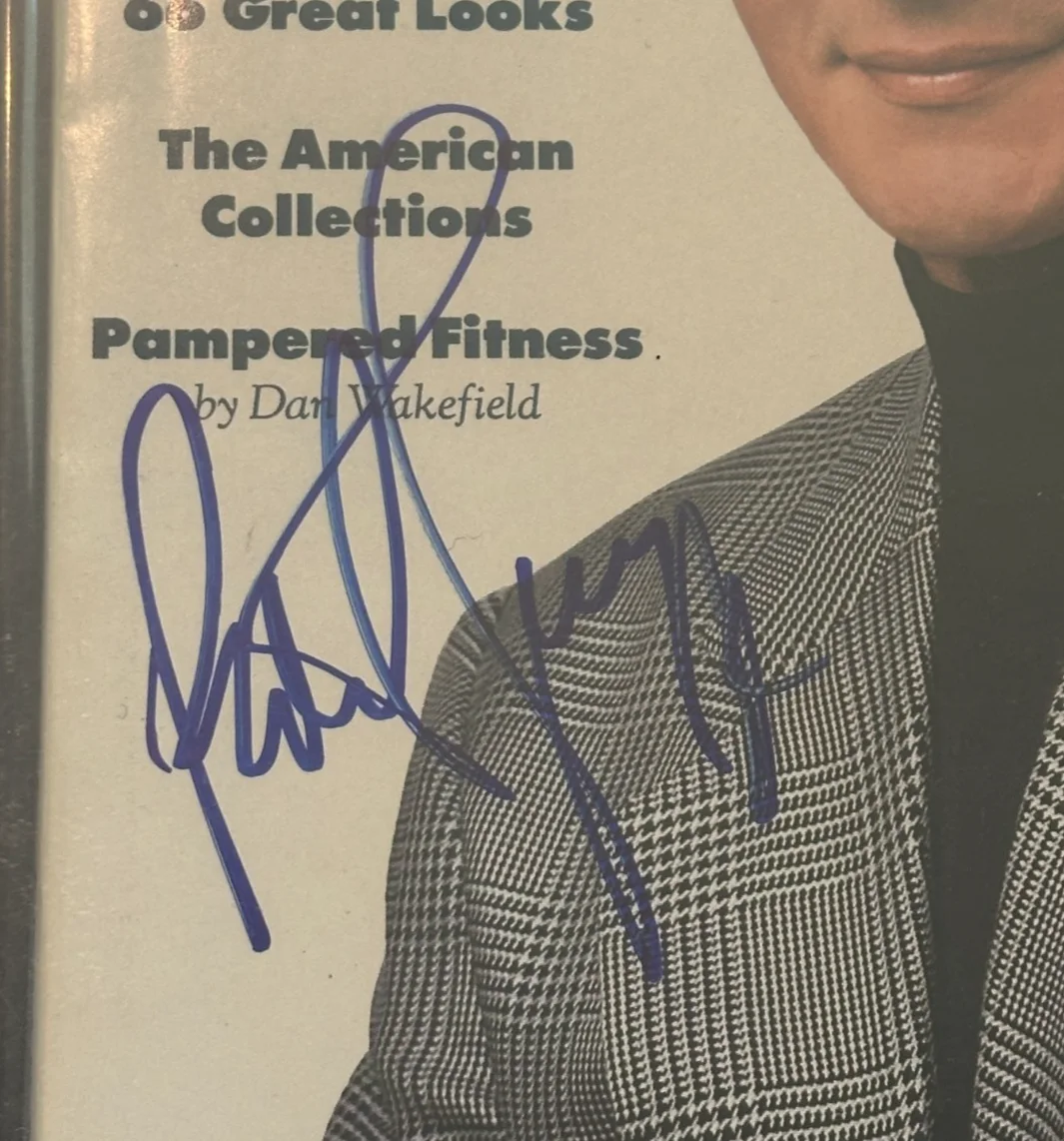 PATRICK SWAYZE — PATRICK SWAYZE Signed Feb 1989 GQ Magazine BAS Beckett & Encapsulated NO Label, изображение 2
