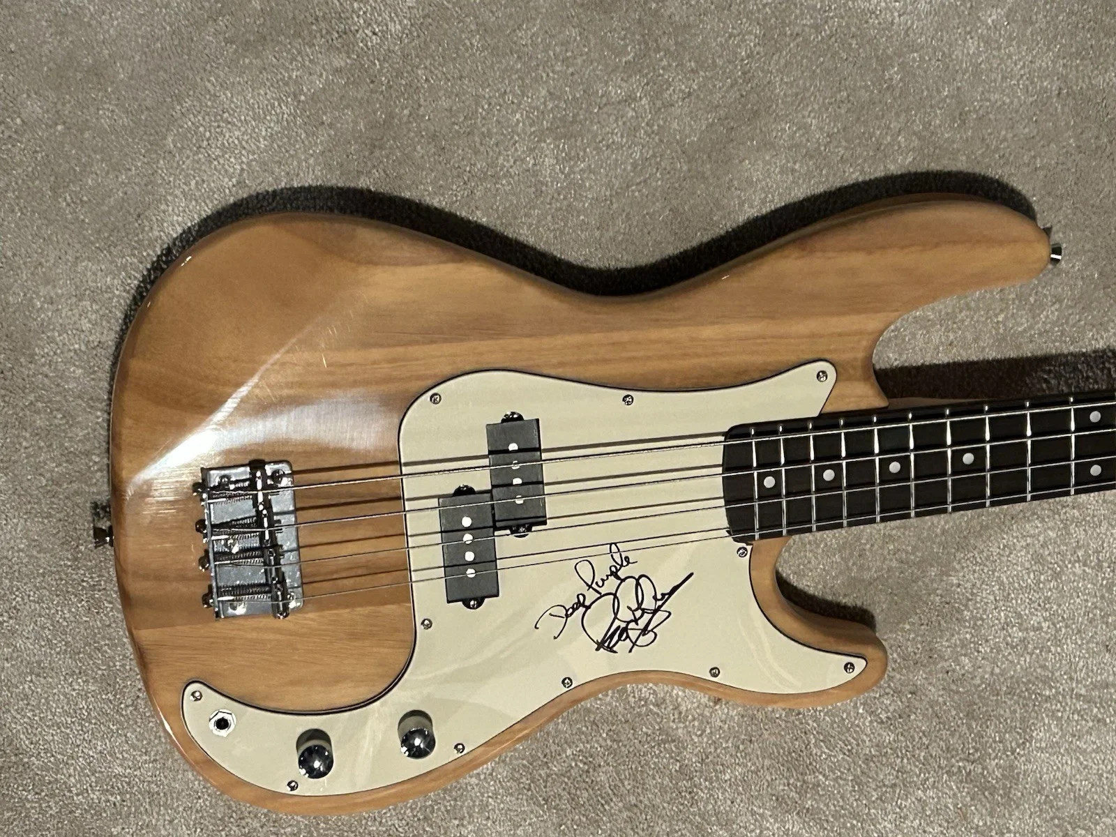 Deep Purple Signed Bass Guitar Roger Glover Autographed, image 2