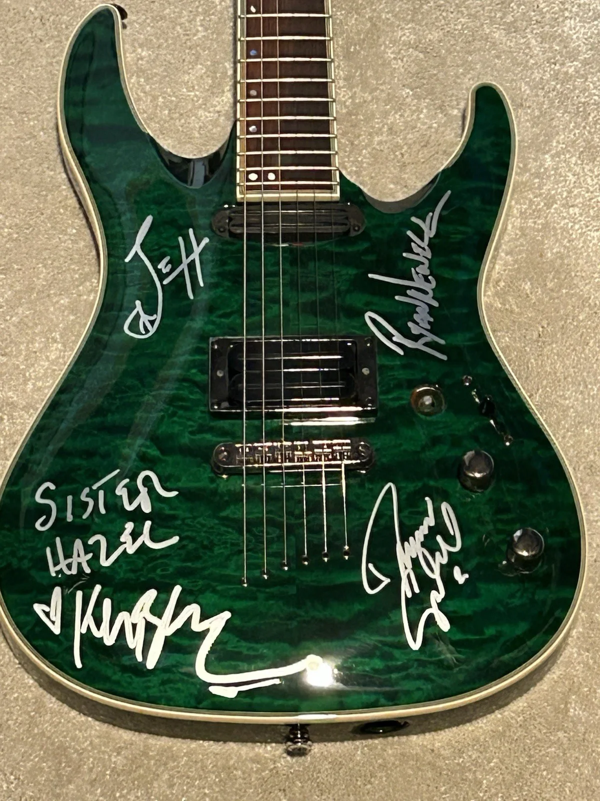 Sister Hazel Signed Guitar Autographed Ken Block +3, image 2