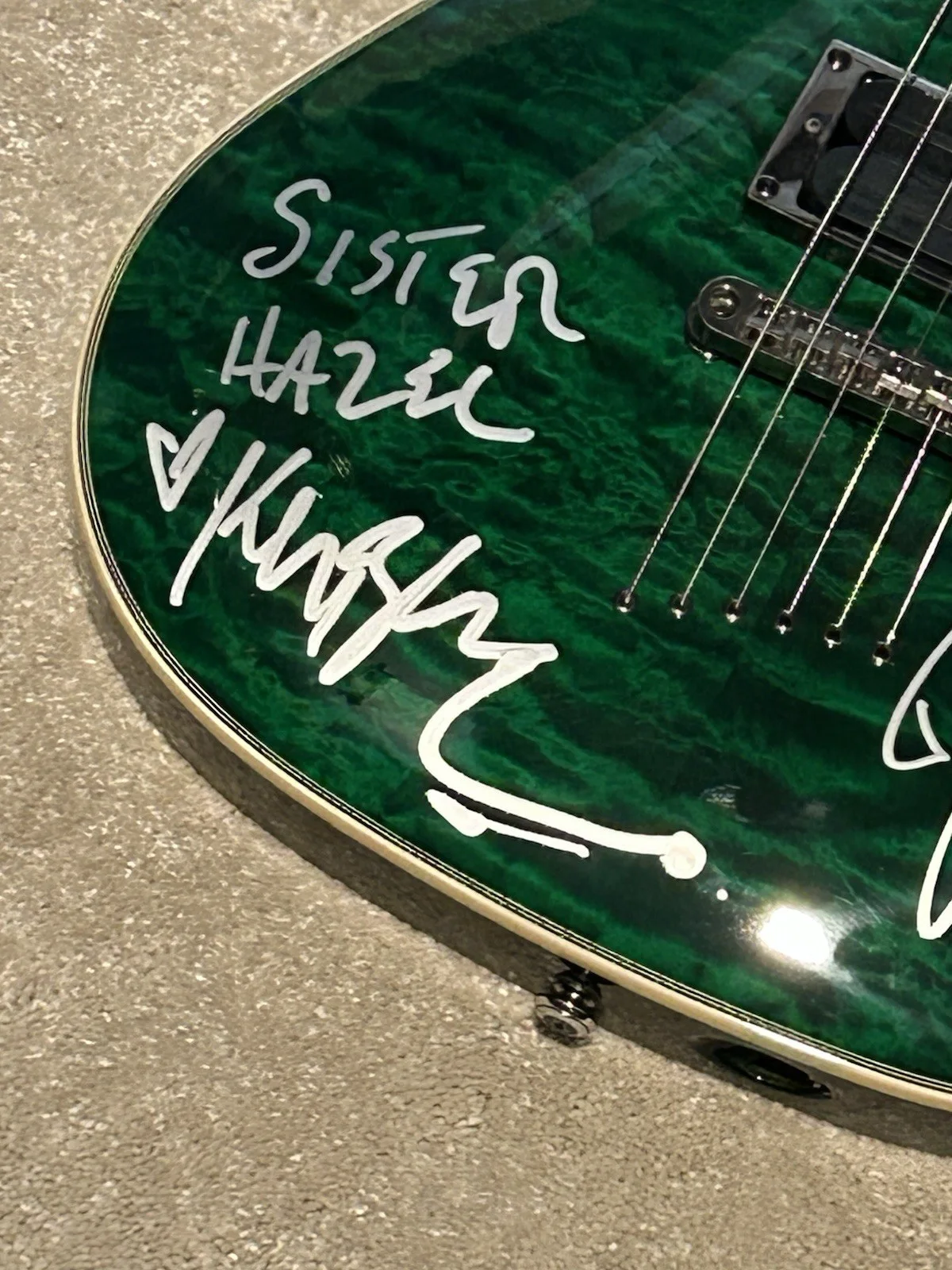 Sister Hazel Signed Guitar Autographed Ken Block +3, image 3