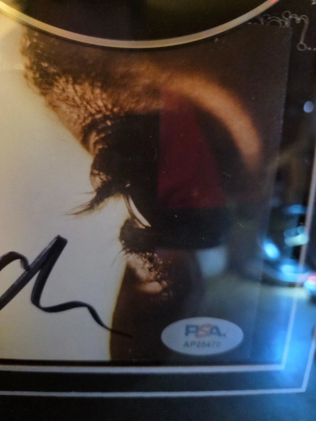 Inserto de CD Basquiat firmado "Hurry Up Tomorrow" el FIN DE SEMANA PSA/DNA enmarcado GRATIS SH, image 2