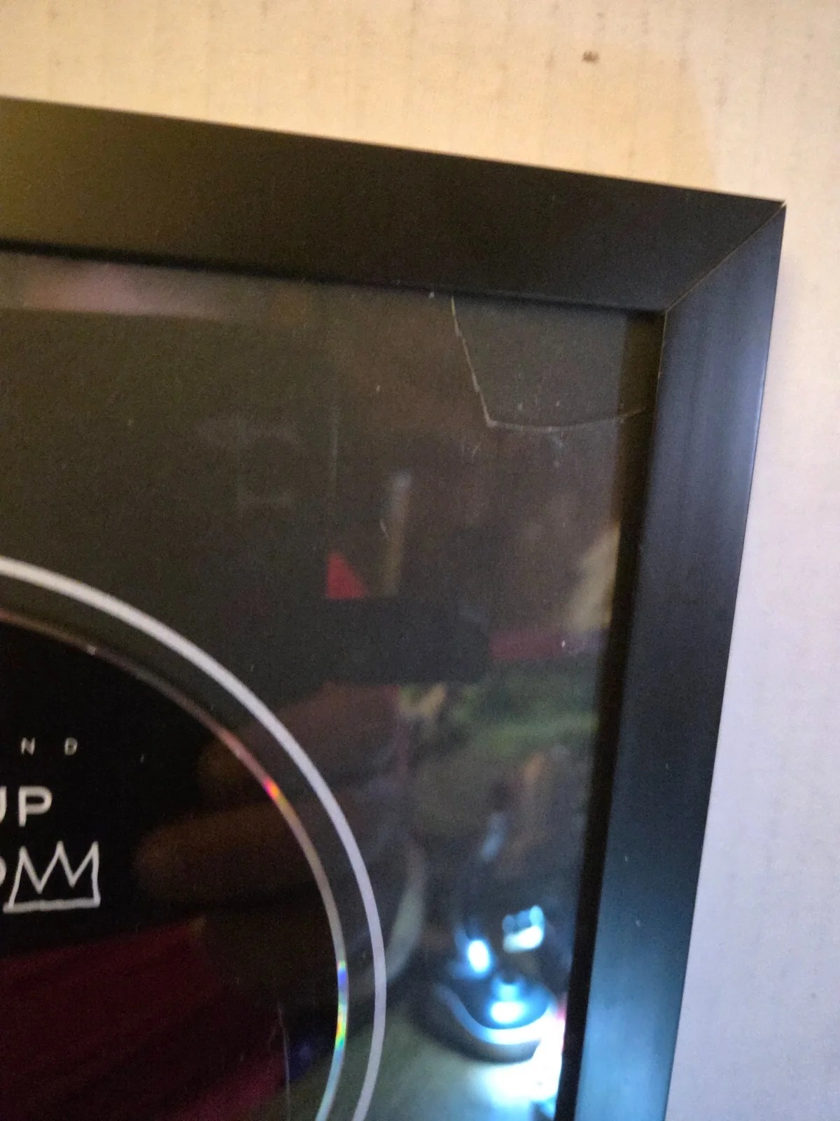 Inserto de CD Basquiat firmado "Hurry Up Tomorrow" el FIN DE SEMANA PSA/DNA enmarcado GRATIS SH, image 4