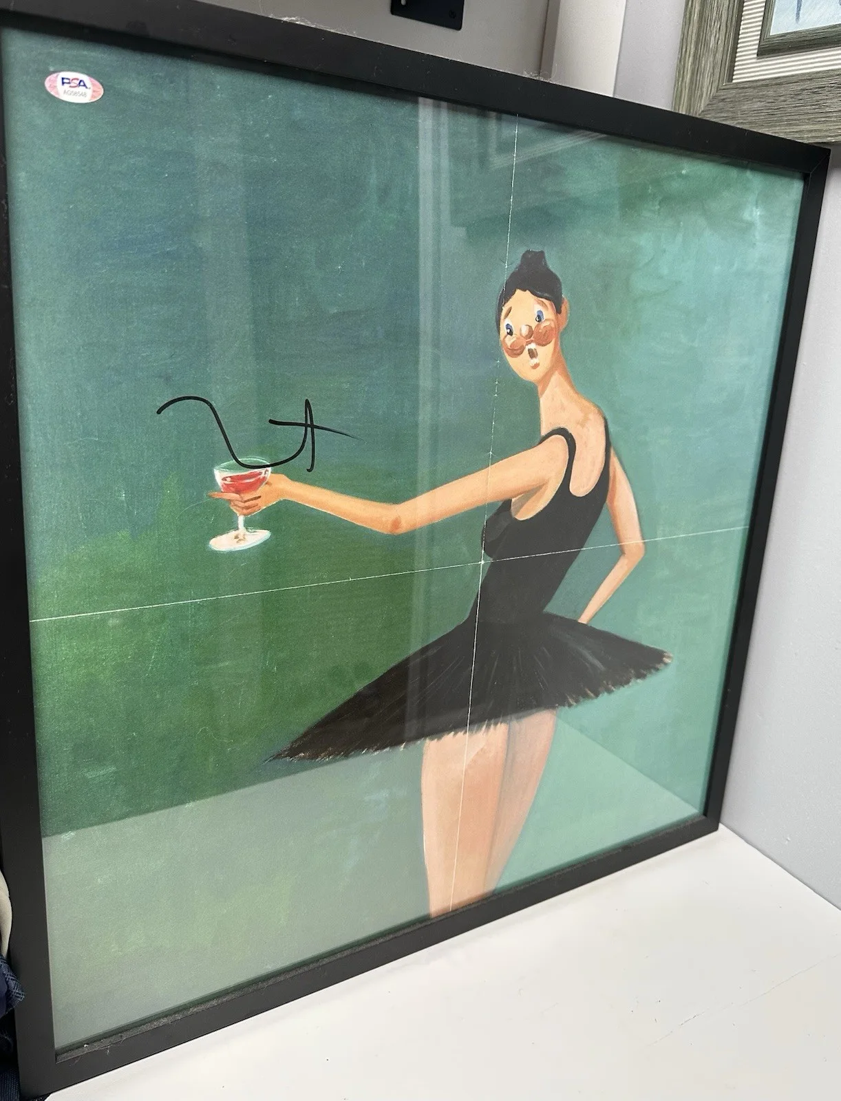 Rare PSA Authenticated Kanye West Signed MBDTF "Ballerina" Insert, изображение 2